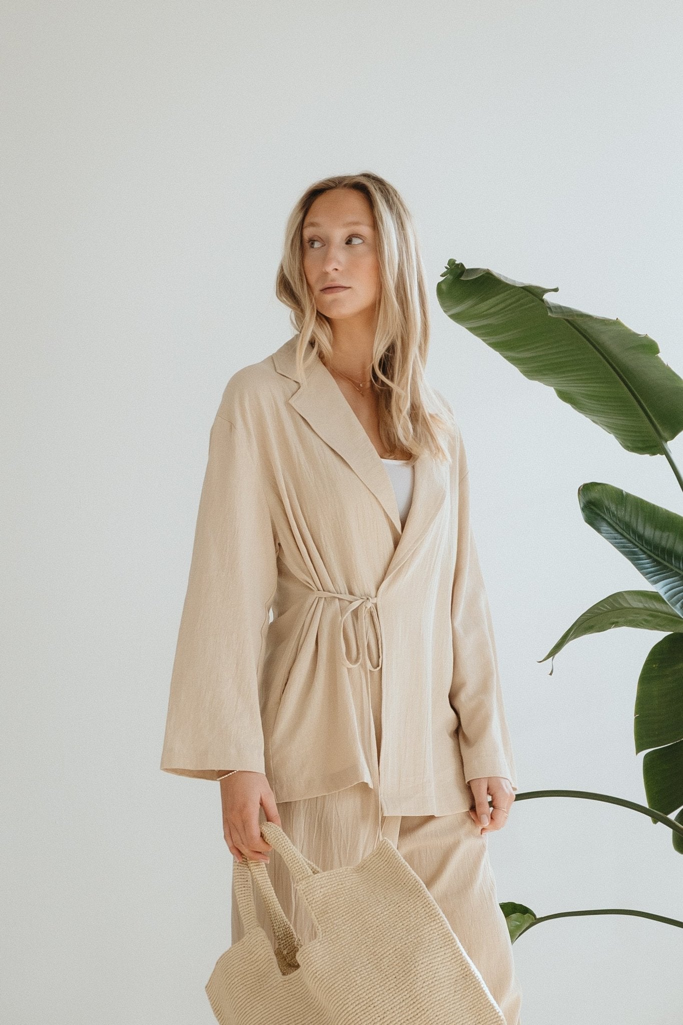 Wickelblazer "LanaDLL" sand - Dein Lieblingsladen Concept