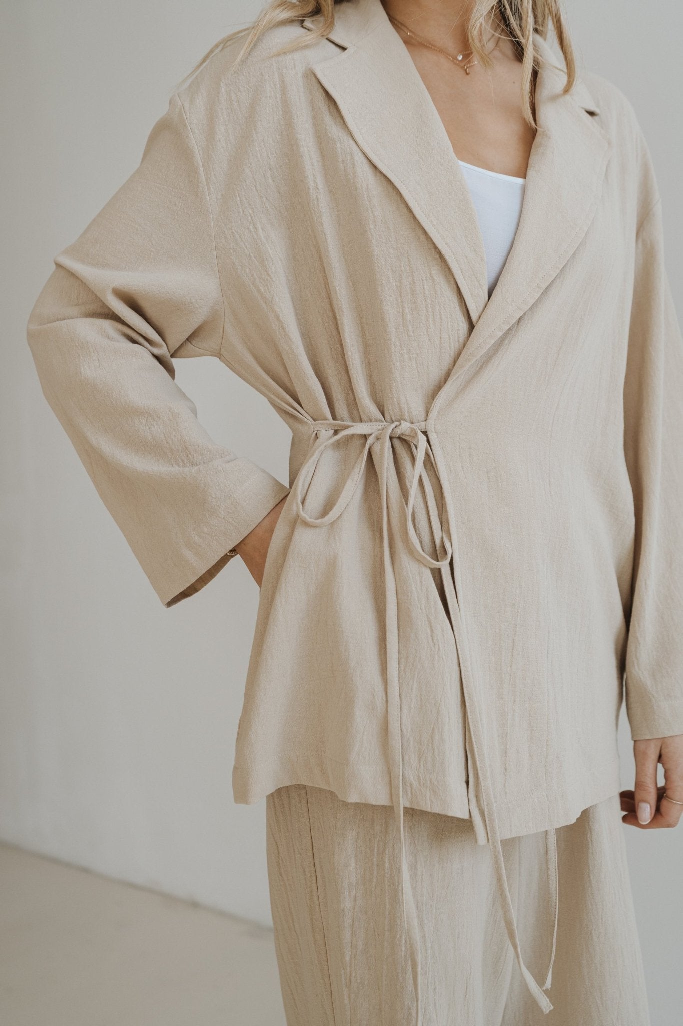 Wickelblazer "LanaDLL" sand - Dein Lieblingsladen Concept
