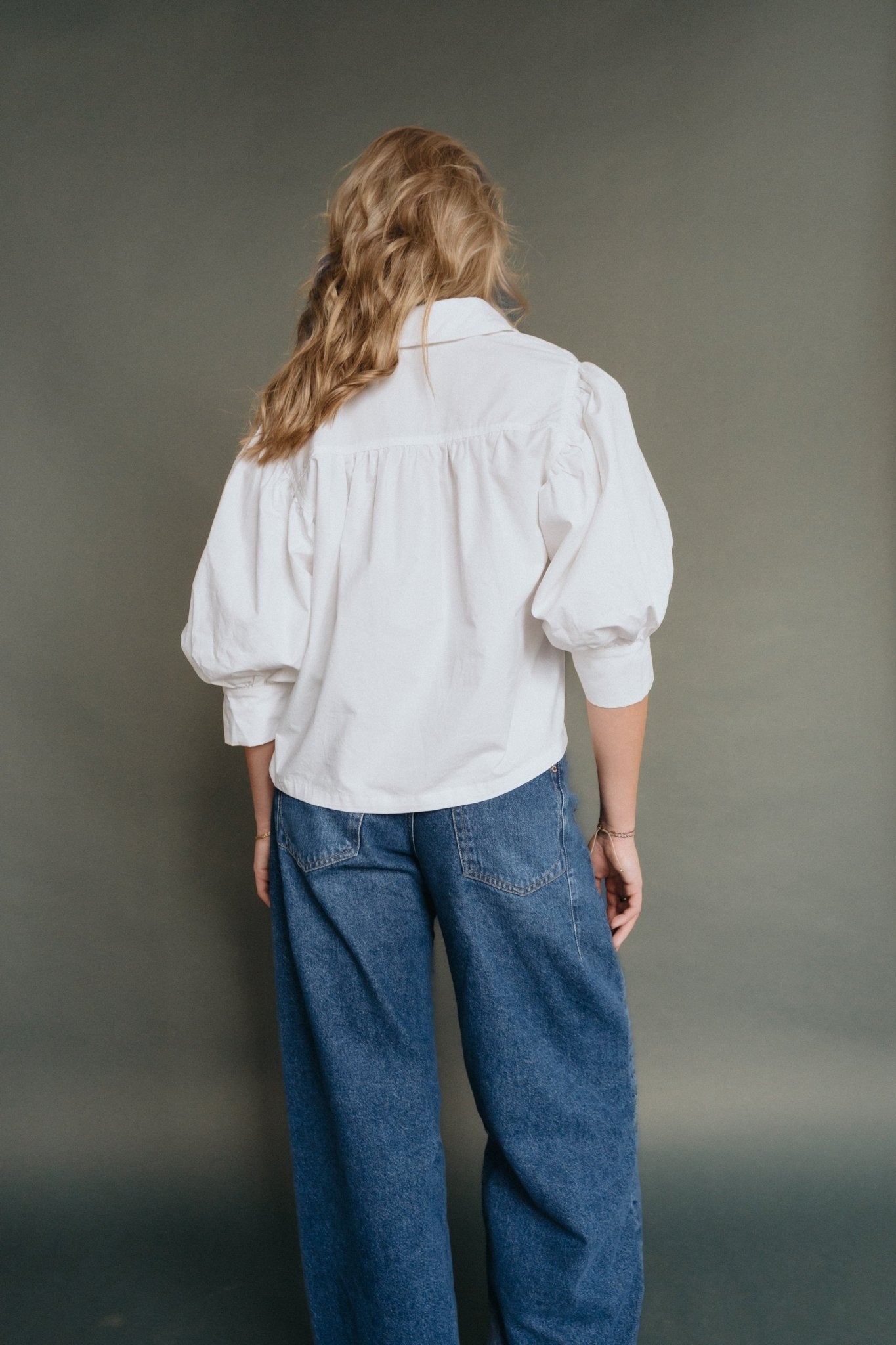 Puffbluse "LarellDLL" white - Dein Lieblingsladen Concept