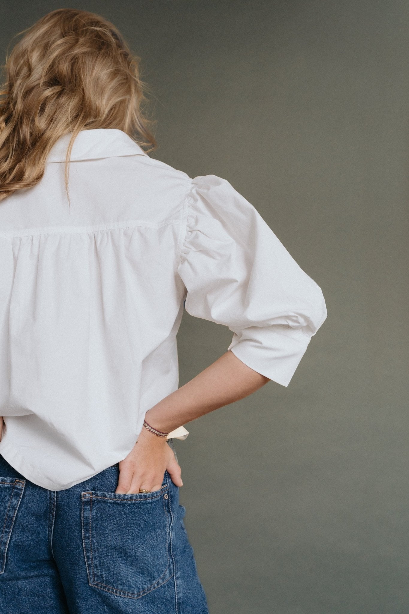 Puffbluse "LarellDLL" white - Dein Lieblingsladen Concept