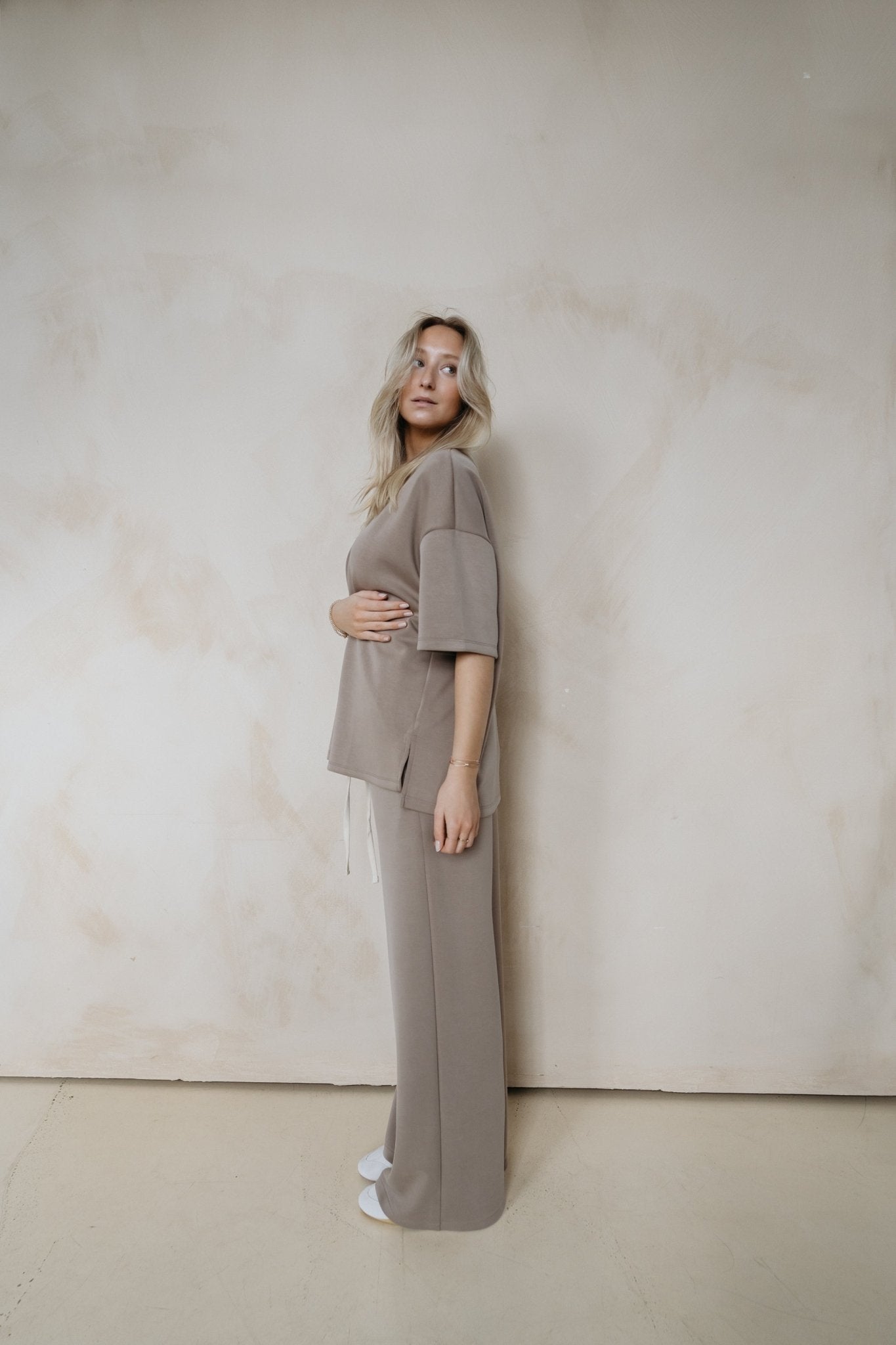 Modalhose "LeyaDLL" taupe - Dein Lieblingsladen Concept