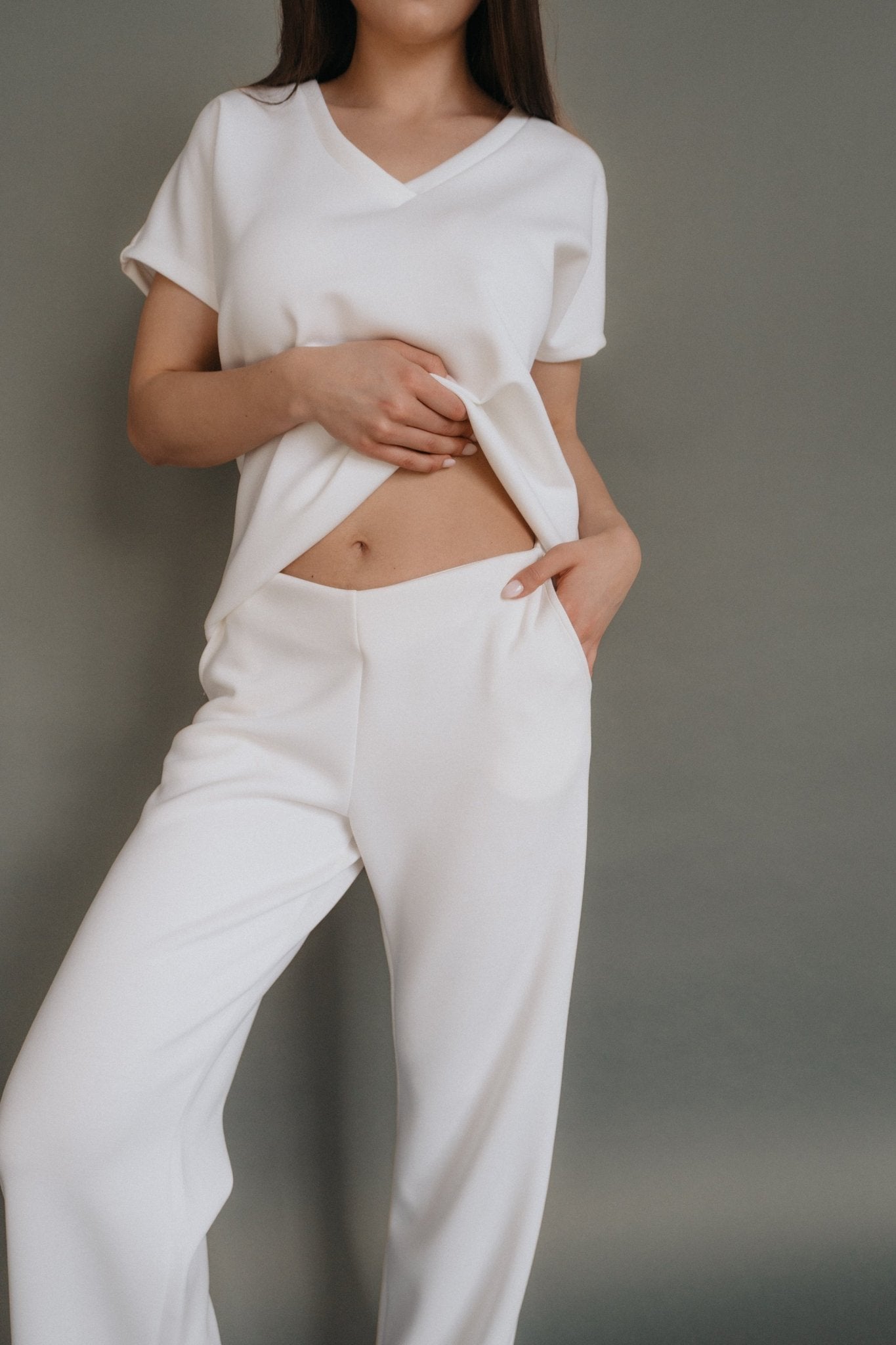 Modalhose "LiviaDLL" offwhite - Dein Lieblingsladen Concept