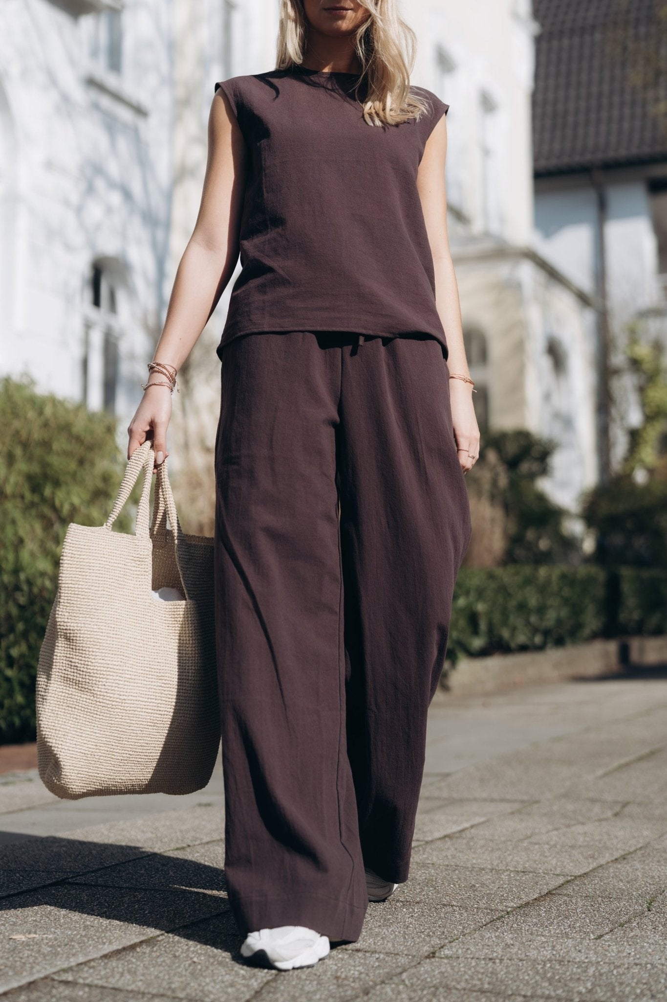 Hose "LeniDLL" brown aubergine - Dein Lieblingsladen Concept