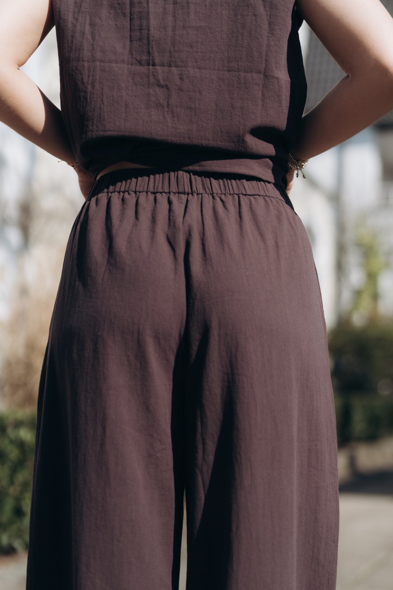 Hose "LeniDLL" brown aubergine - Dein Lieblingsladen Concept