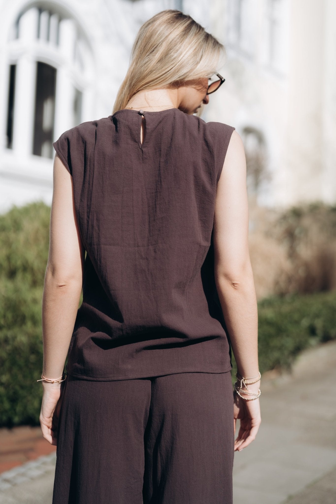 Shirt "PeggyDLL" brown aubergine - Dein Lieblingsladen Concept