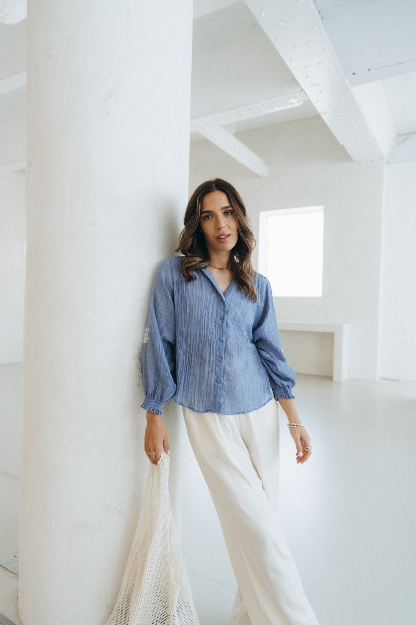 Bluse "NolaDLL" blue - Dein Lieblingsladen Concept
