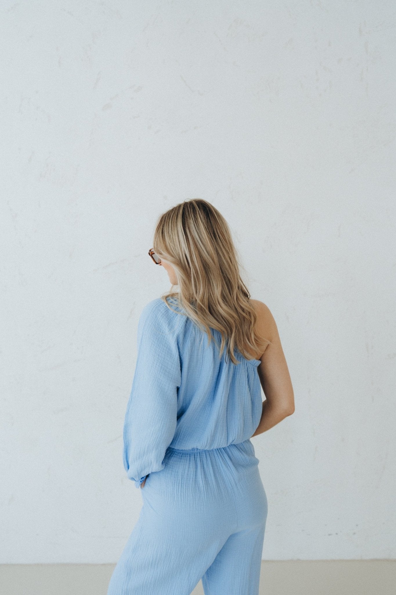 Musselinjumpsuit "ValerieDLL" blue - Dein Lieblingsladen Concept