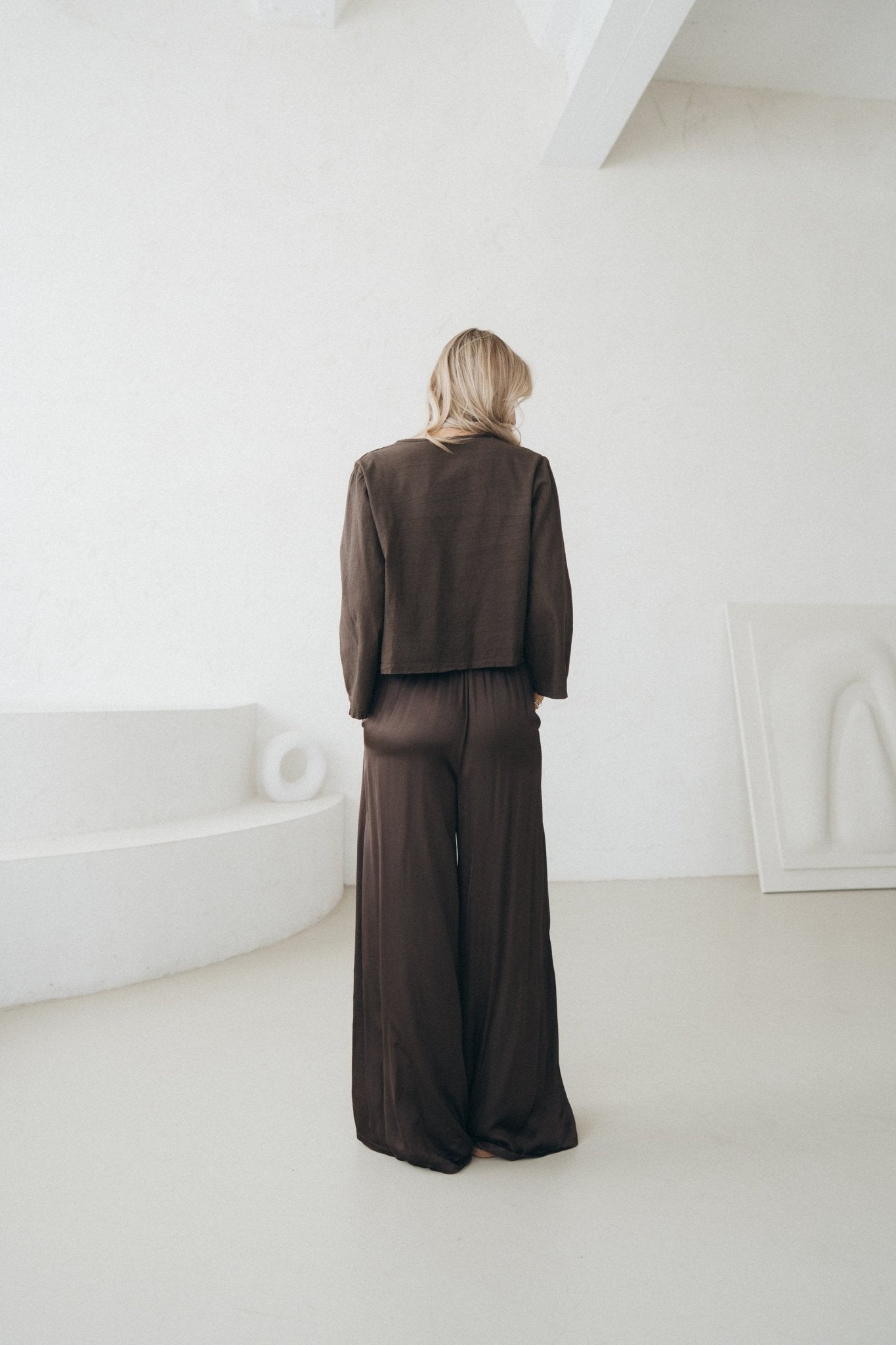 Bluse "SoleilDLL“ dark brown - Dein Lieblingsladen Concept