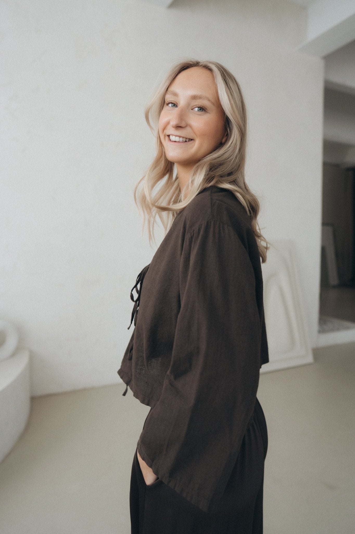 Bluse "SoleilDLL“ dark brown - Dein Lieblingsladen Concept