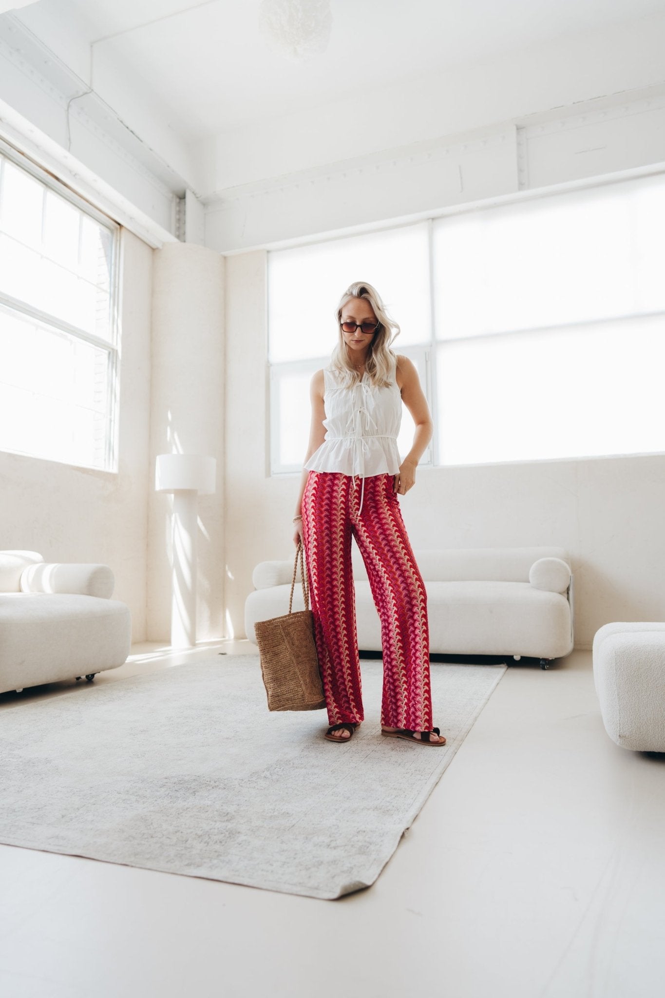 Hose "LouDLL" colorful pink - Dein Lieblingsladen Concept