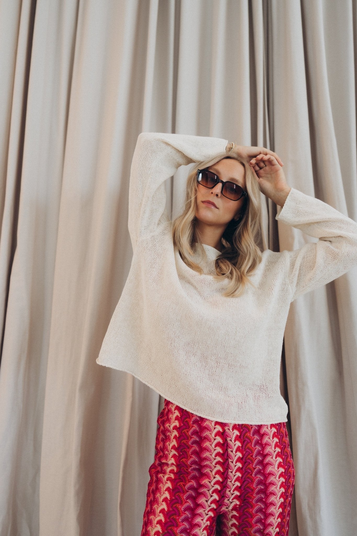 Feinstrickpullover "ValessaDLL" sand - Dein Lieblingsladen Concept