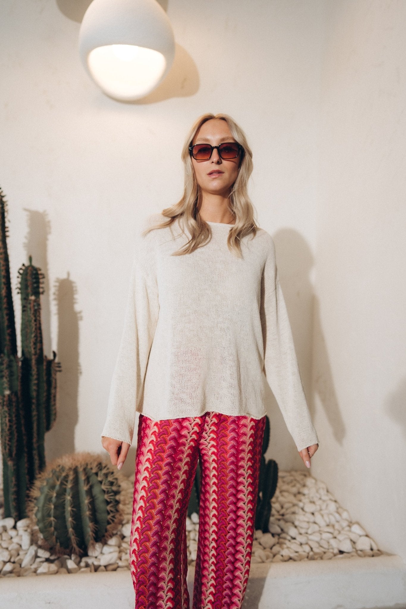Feinstrickpullover "ValessaDLL" sand - Dein Lieblingsladen Concept
