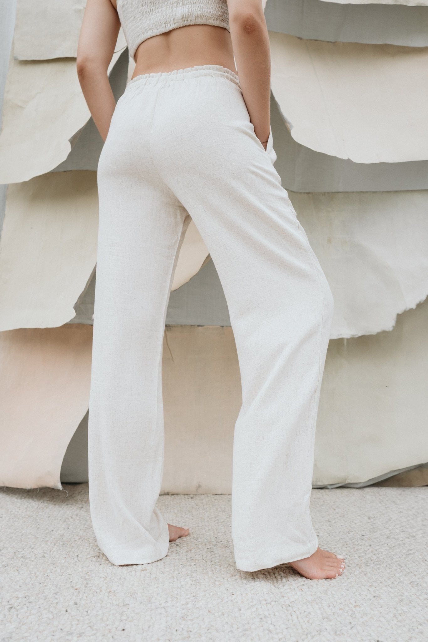 Leinenhose "MaiteDLL" beige - Dein Lieblingsladen Concept