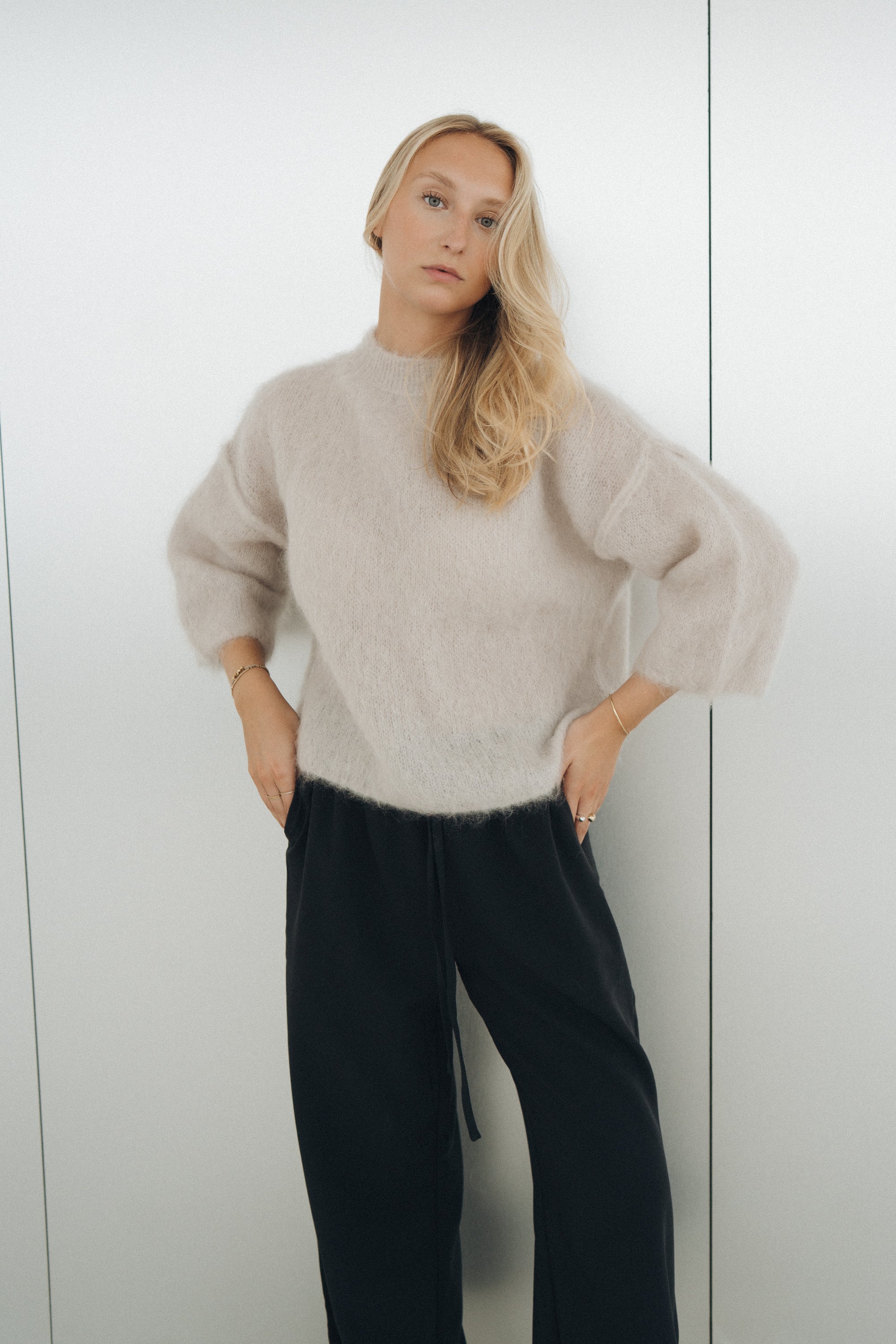 Pullover "NylaDLL" light grey