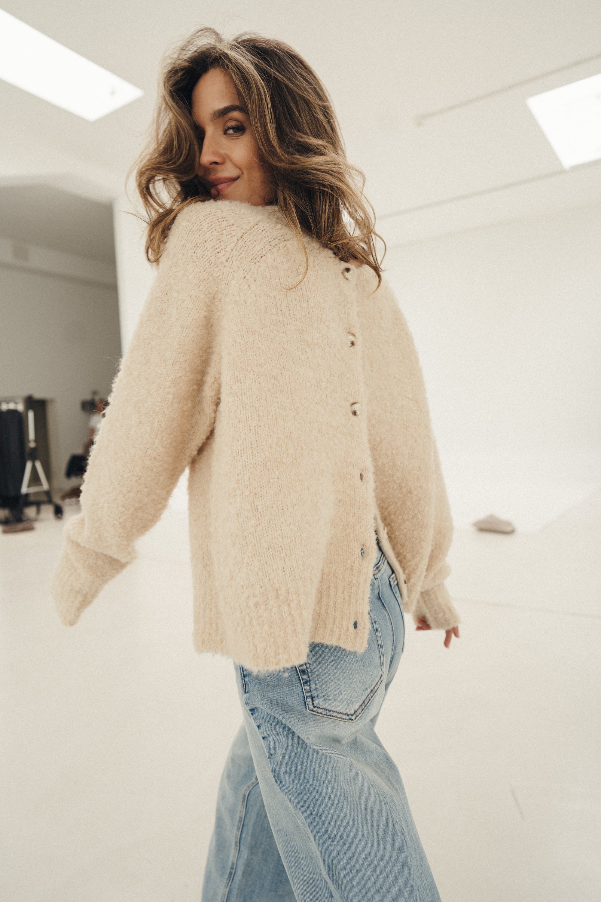 Cardigan "ThuridDLL" biscuit
