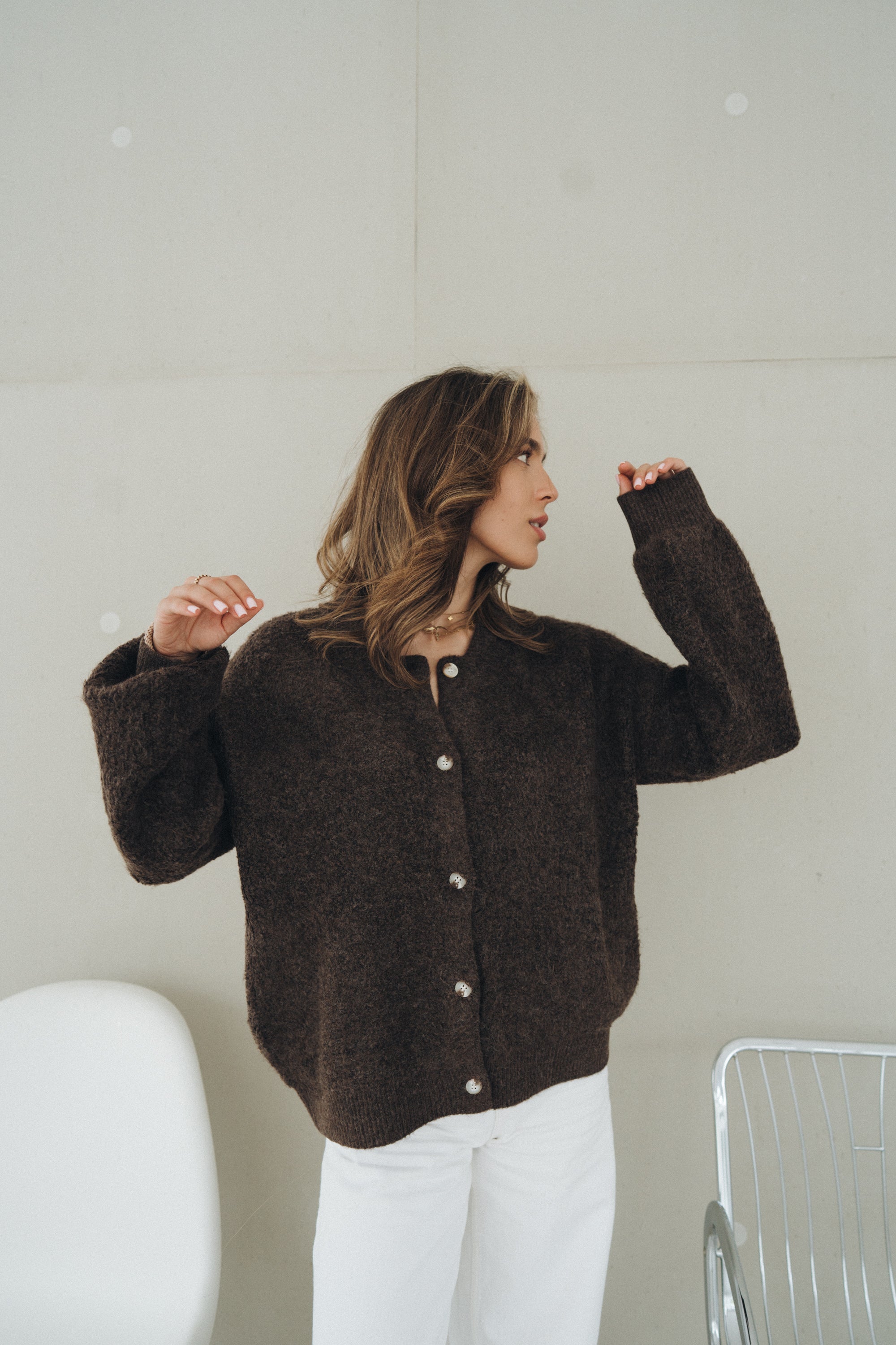 Teddyjacke „FenyaDLL“ dark brown