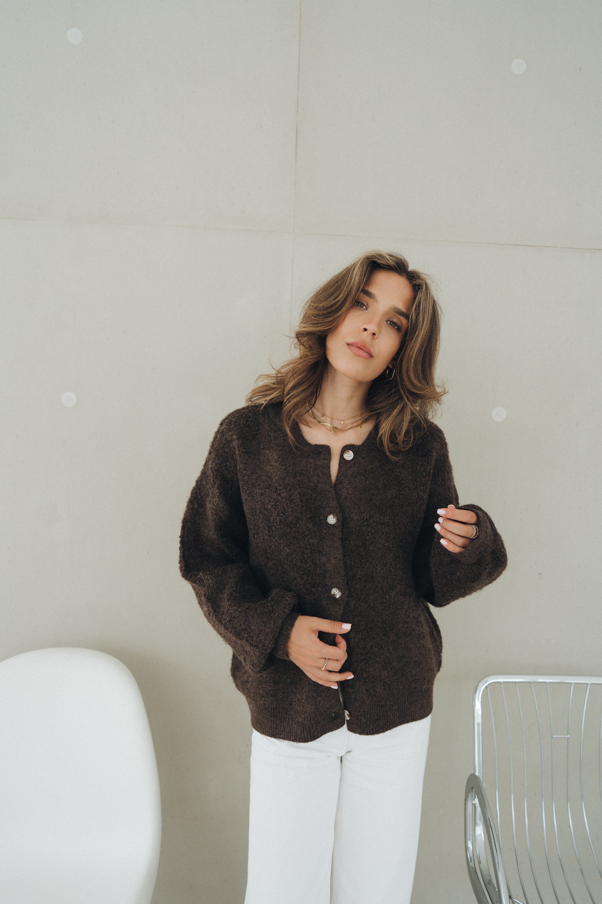 Teddyjacke „FenyaDLL“ dark brown
