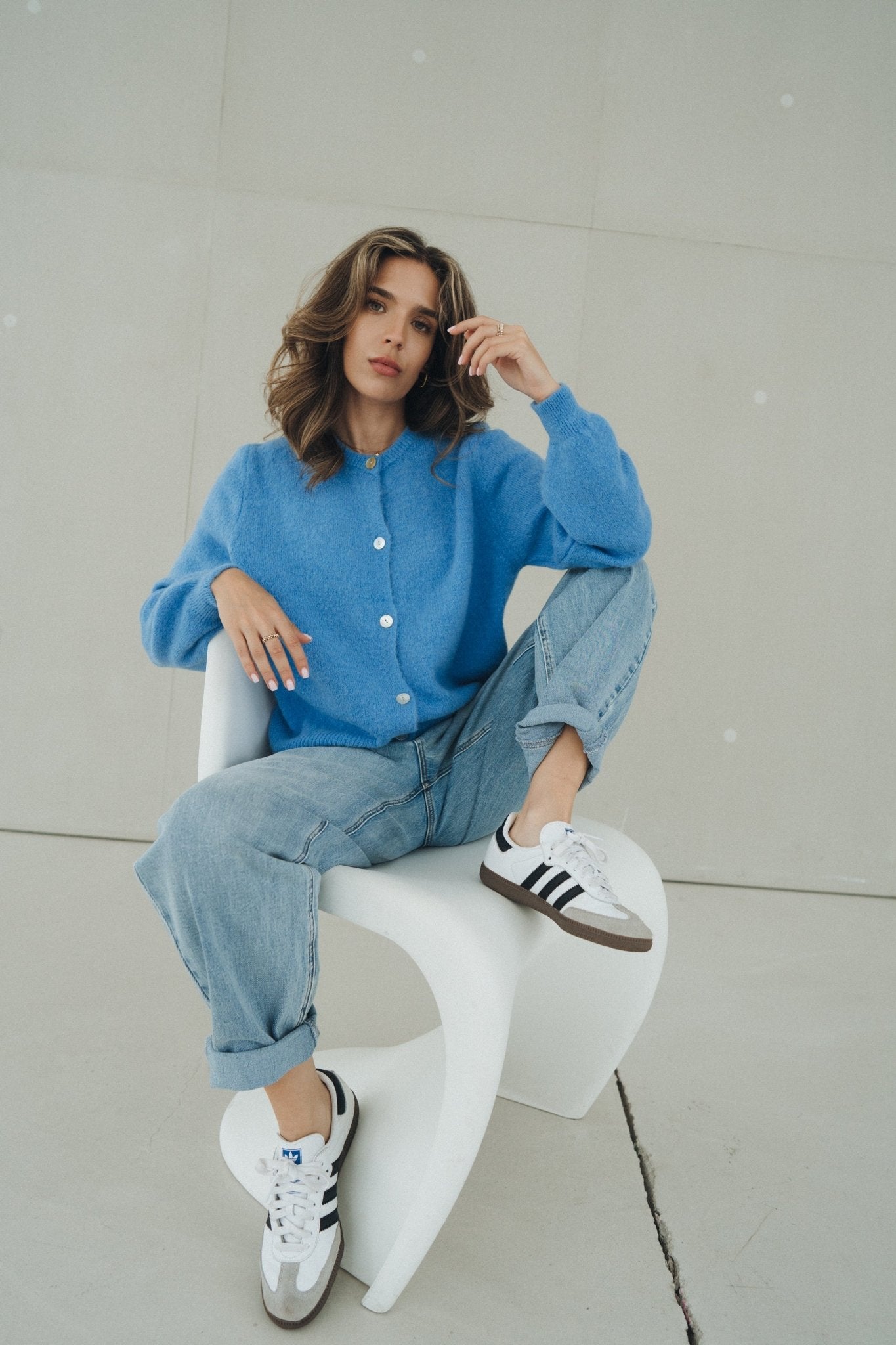 Cardigan „AlfaDLL“ blue - Dein Lieblingsladen Concept