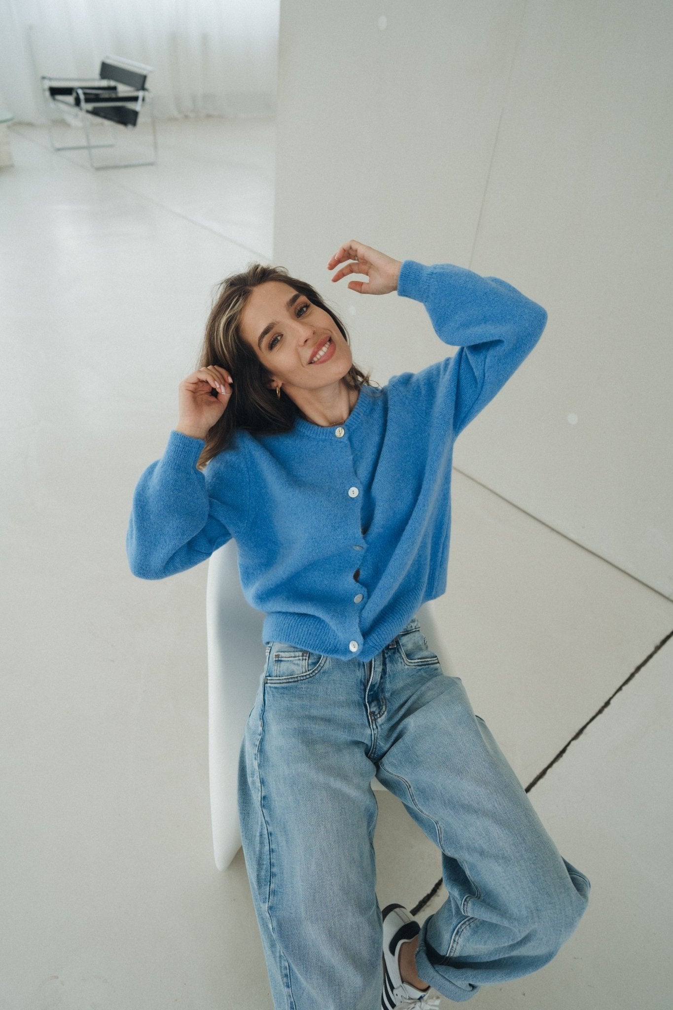 Cardigan „AlfaDLL“ blue - Dein Lieblingsladen Concept