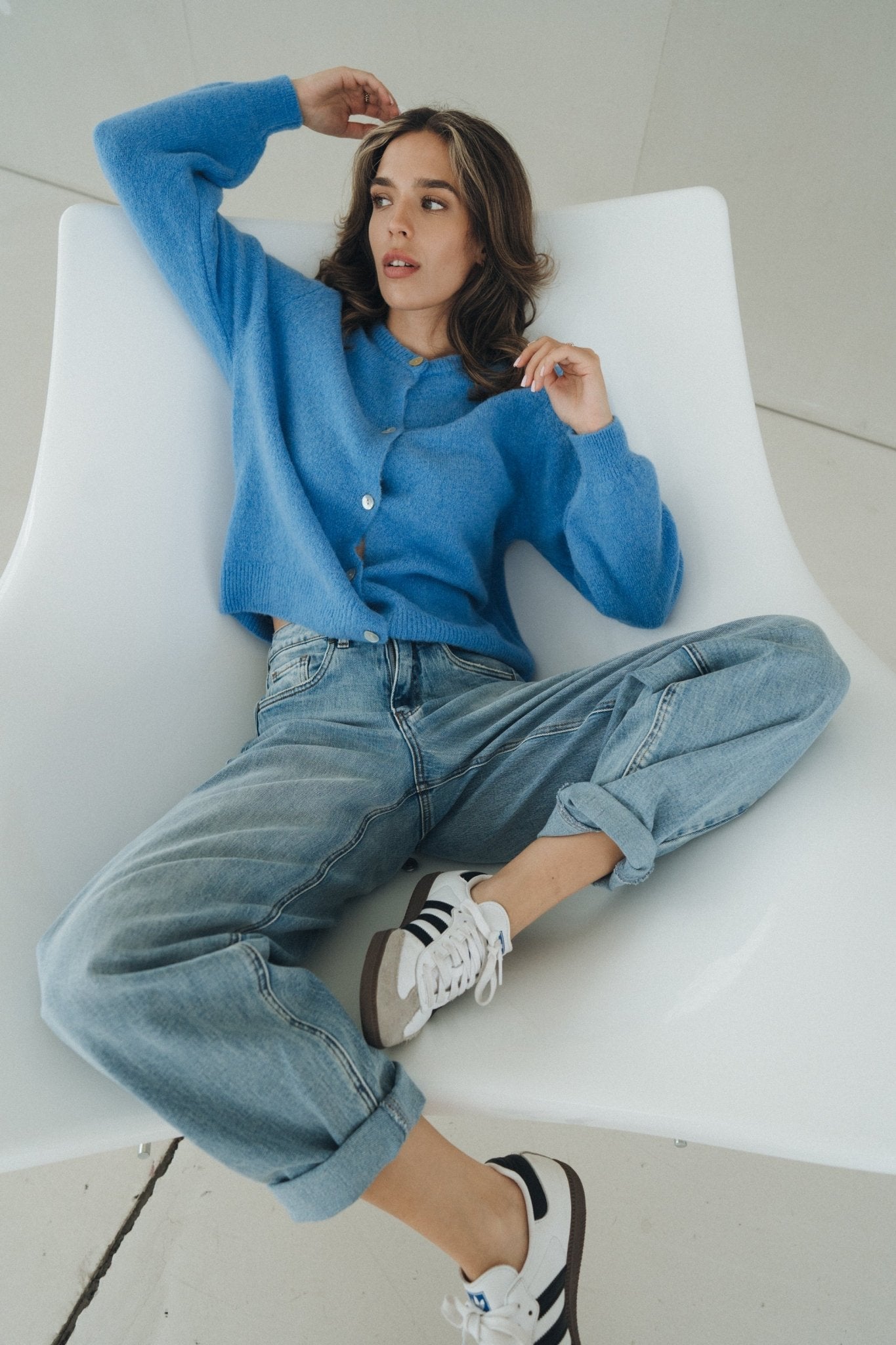 Cardigan „AlfaDLL“ blue - Dein Lieblingsladen Concept