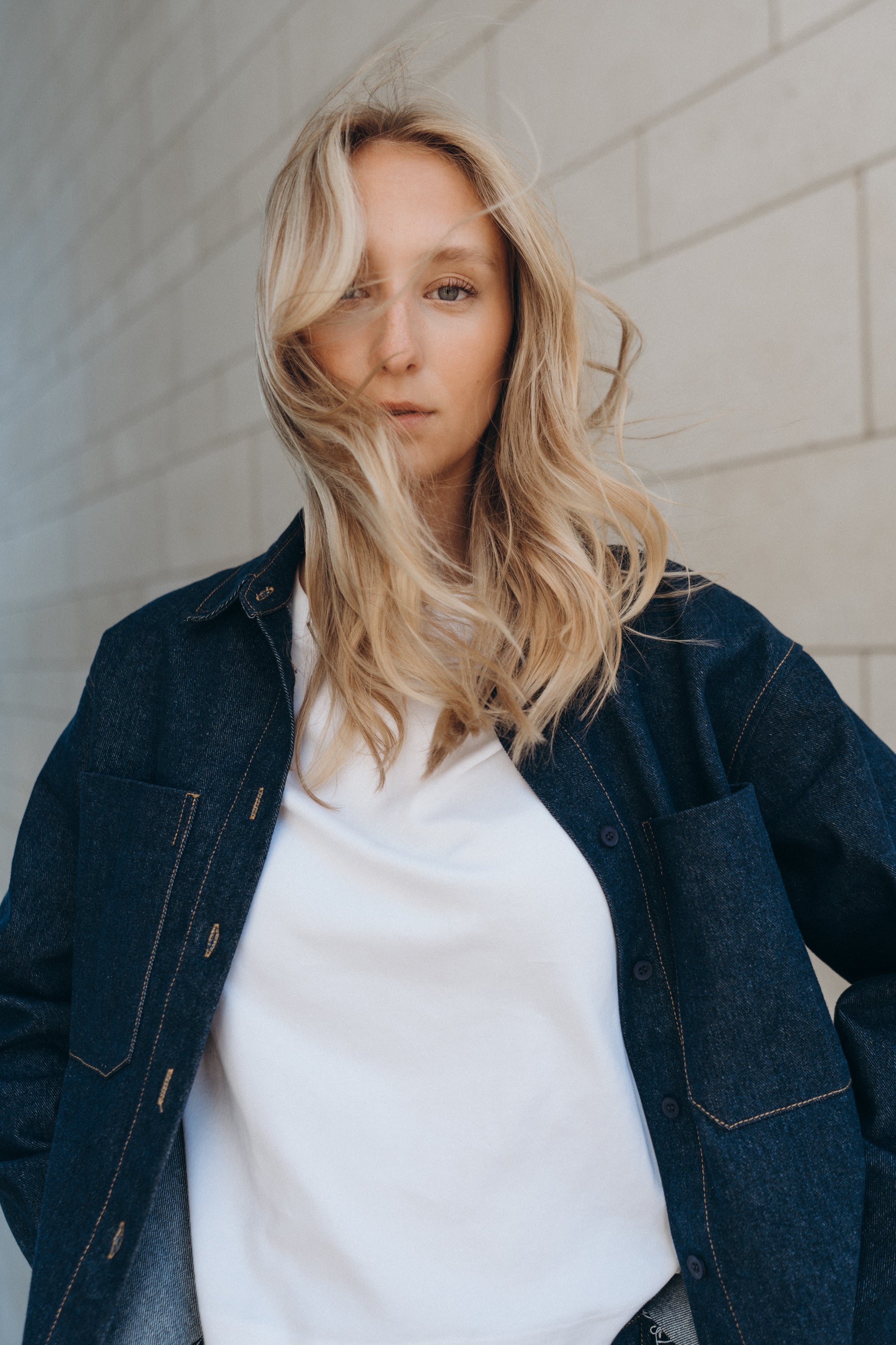 Jeanshemd "NaviaDLL" dark jeansblue