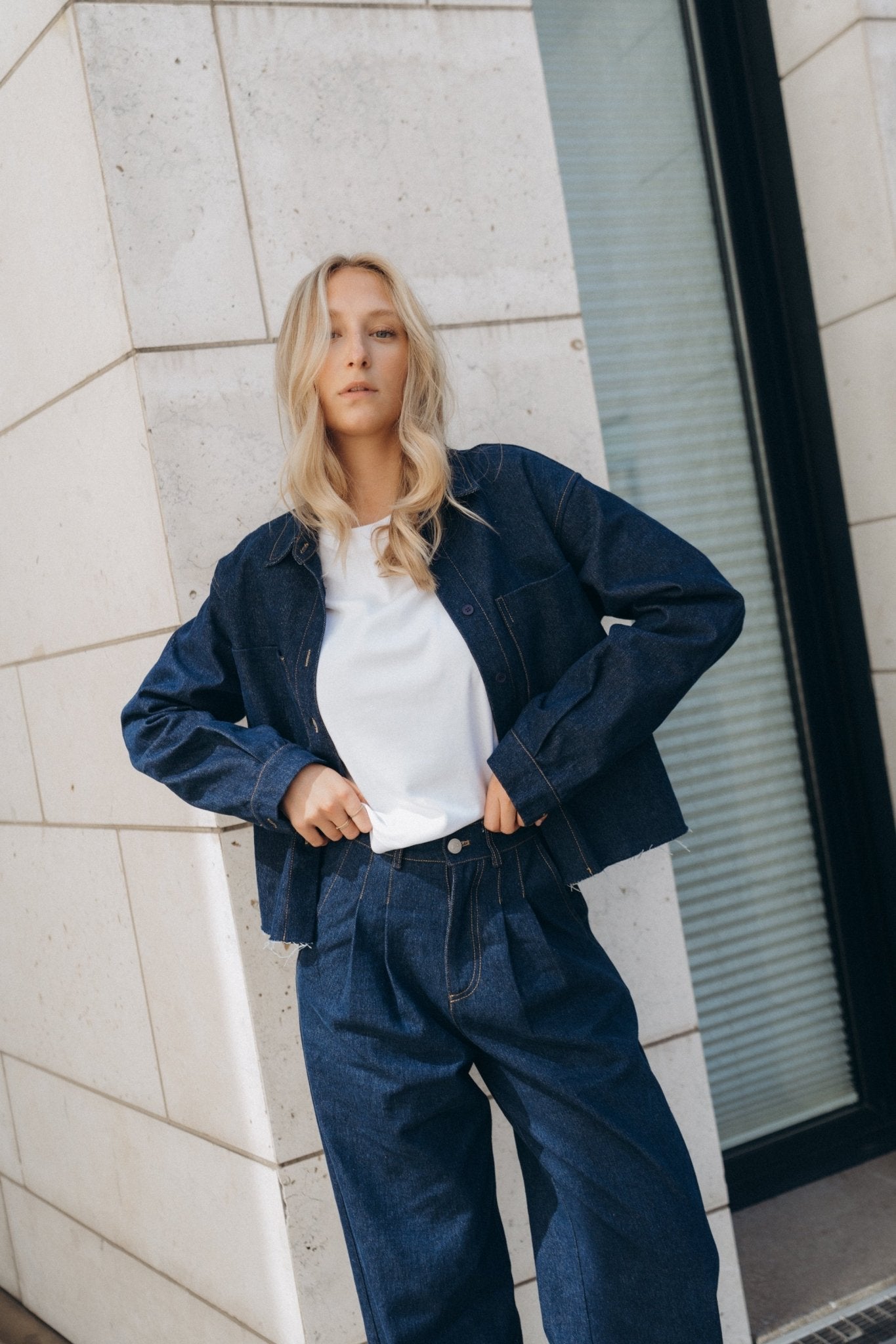 Jeanshemd "NaviaDLL" dark jeansblue - Dein Lieblingsladen Concept