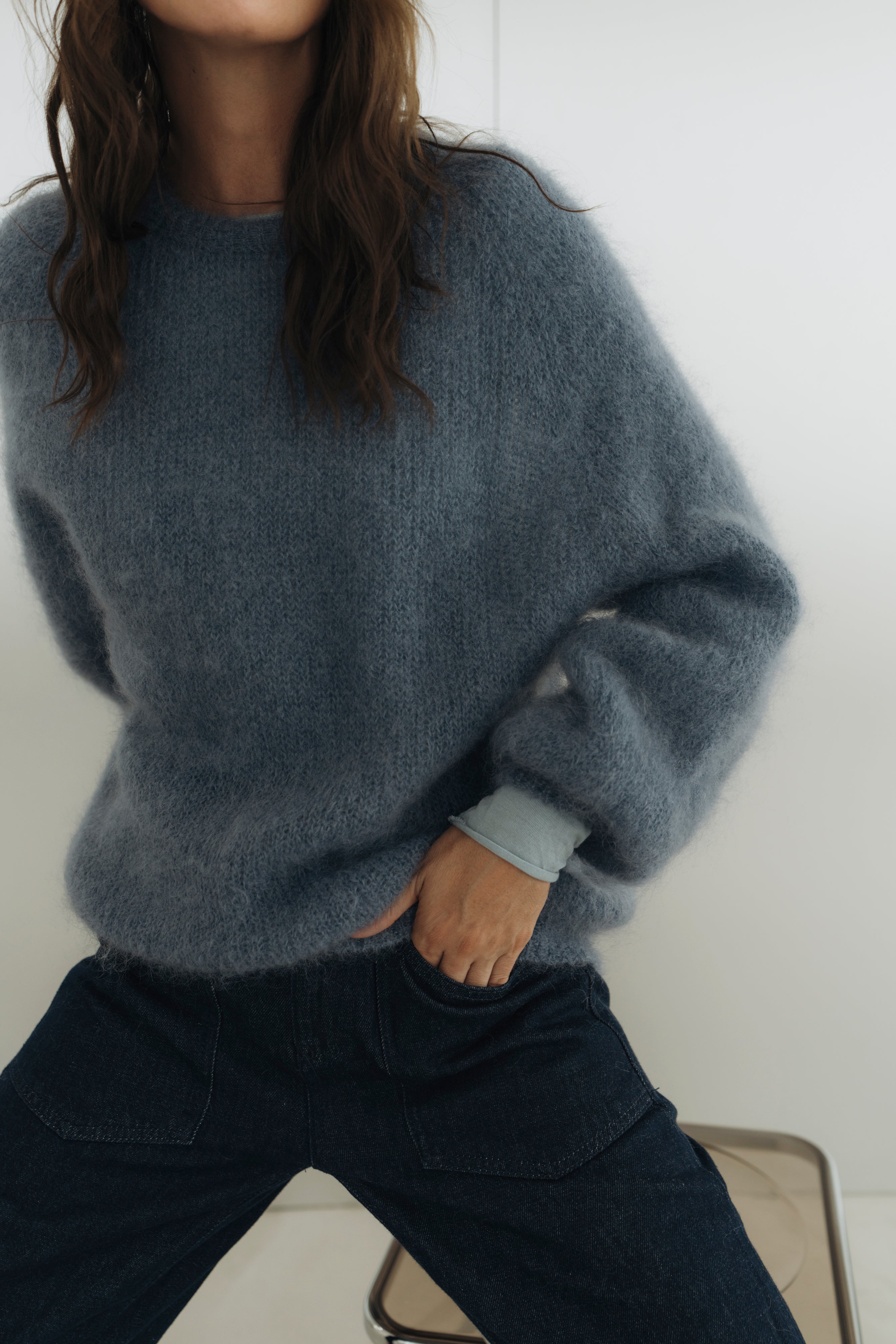 Strickpullover "SavinaDLL" petrolblue