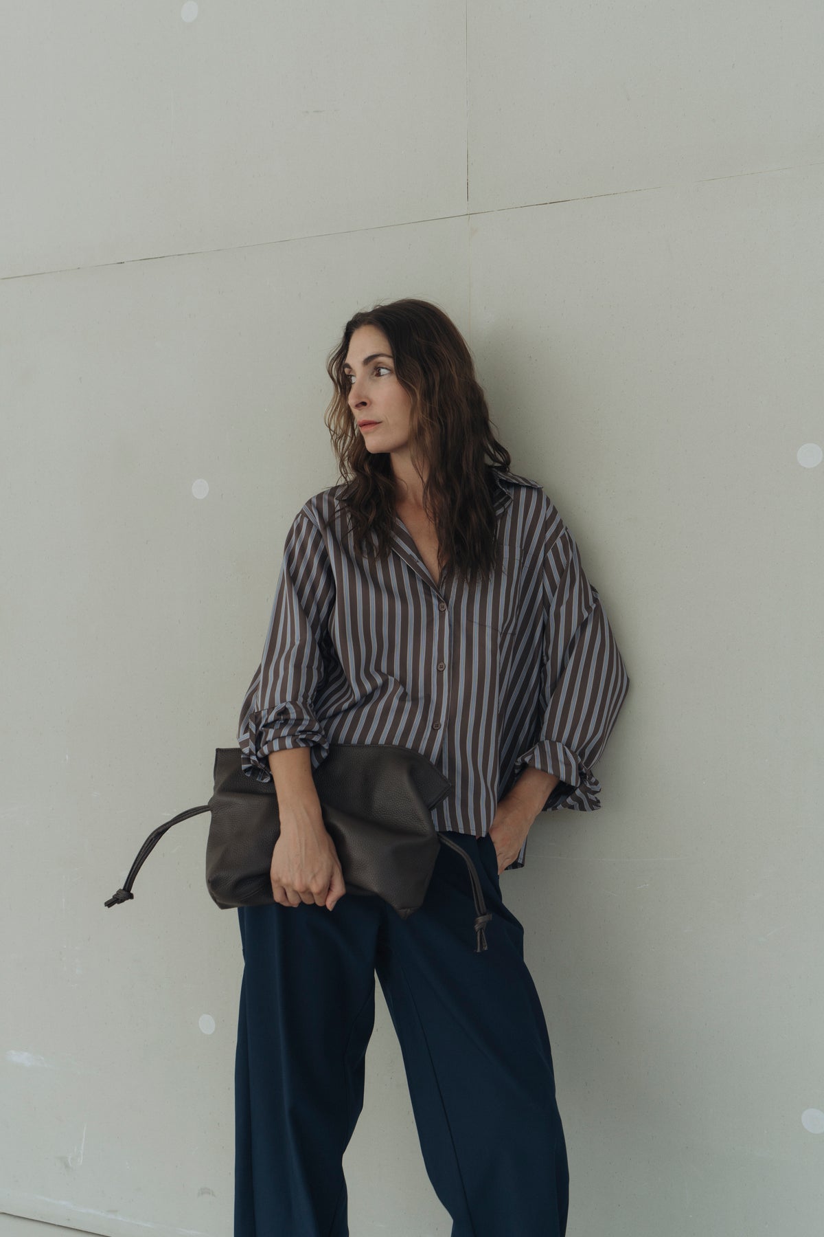 Bluse "MaxineDLL" brown/blue