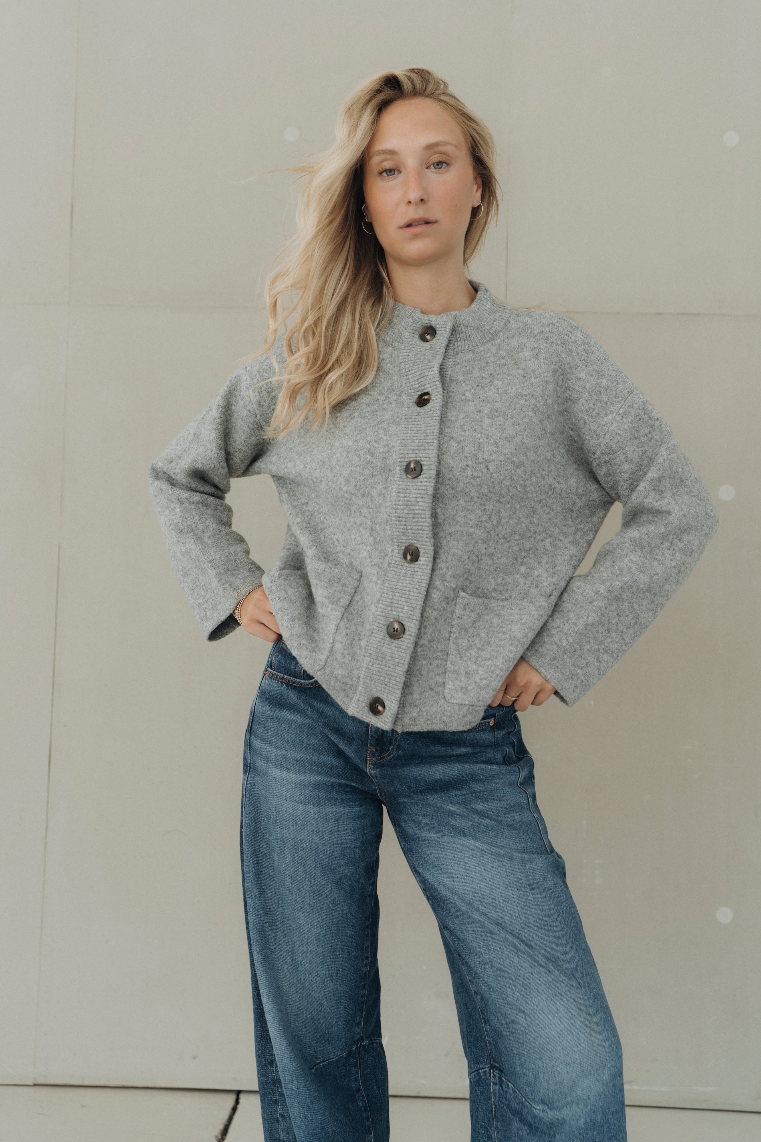 Strickjacke "MarisaDLL" grey