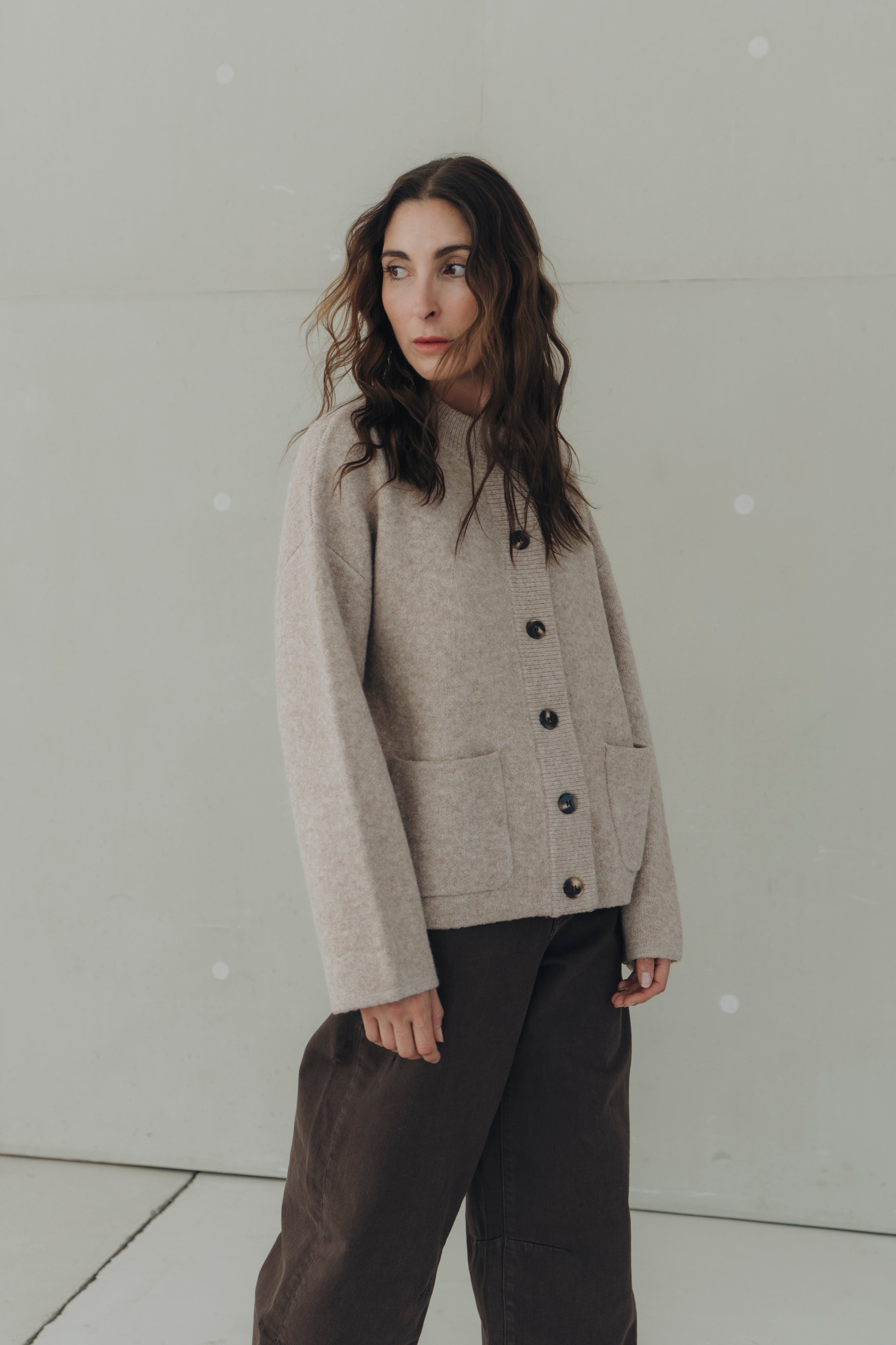 Strickjacke "MarisaDLL" light taupe