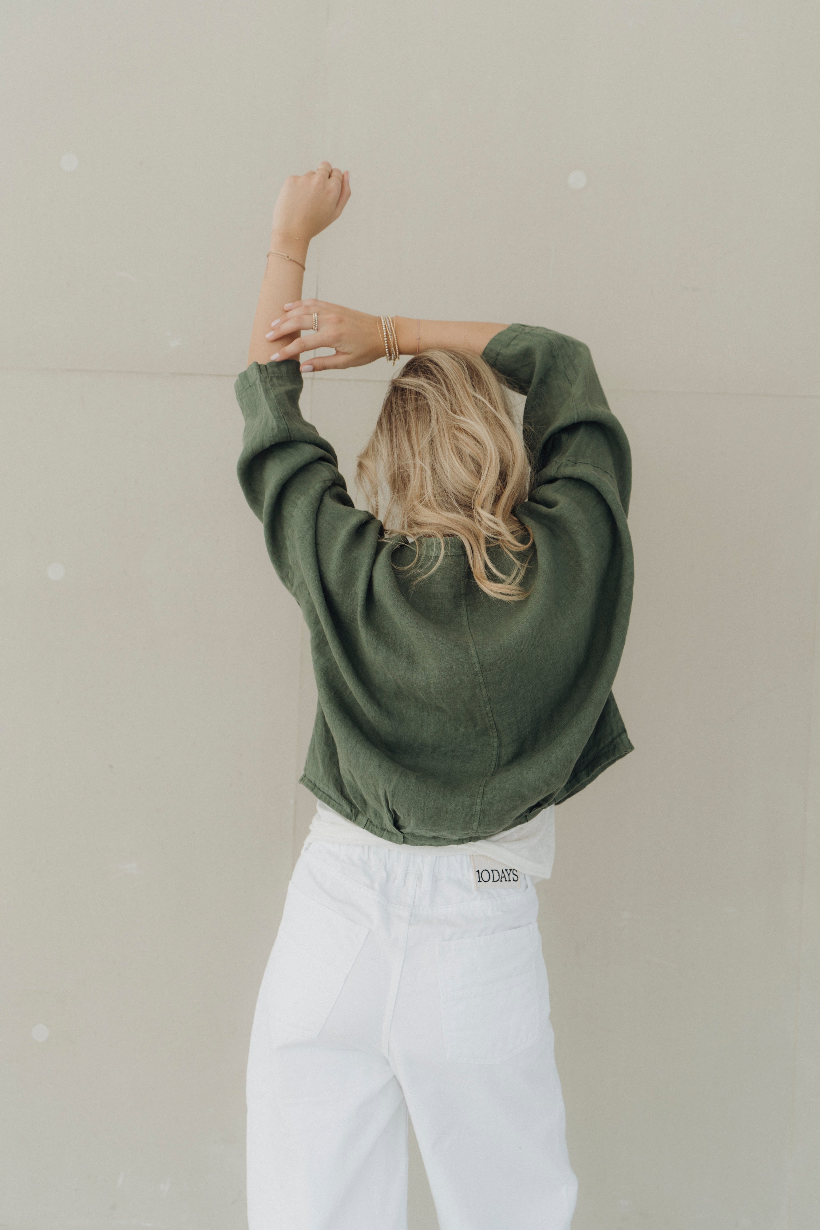 Leinenjacke "MoaDLL" khaki