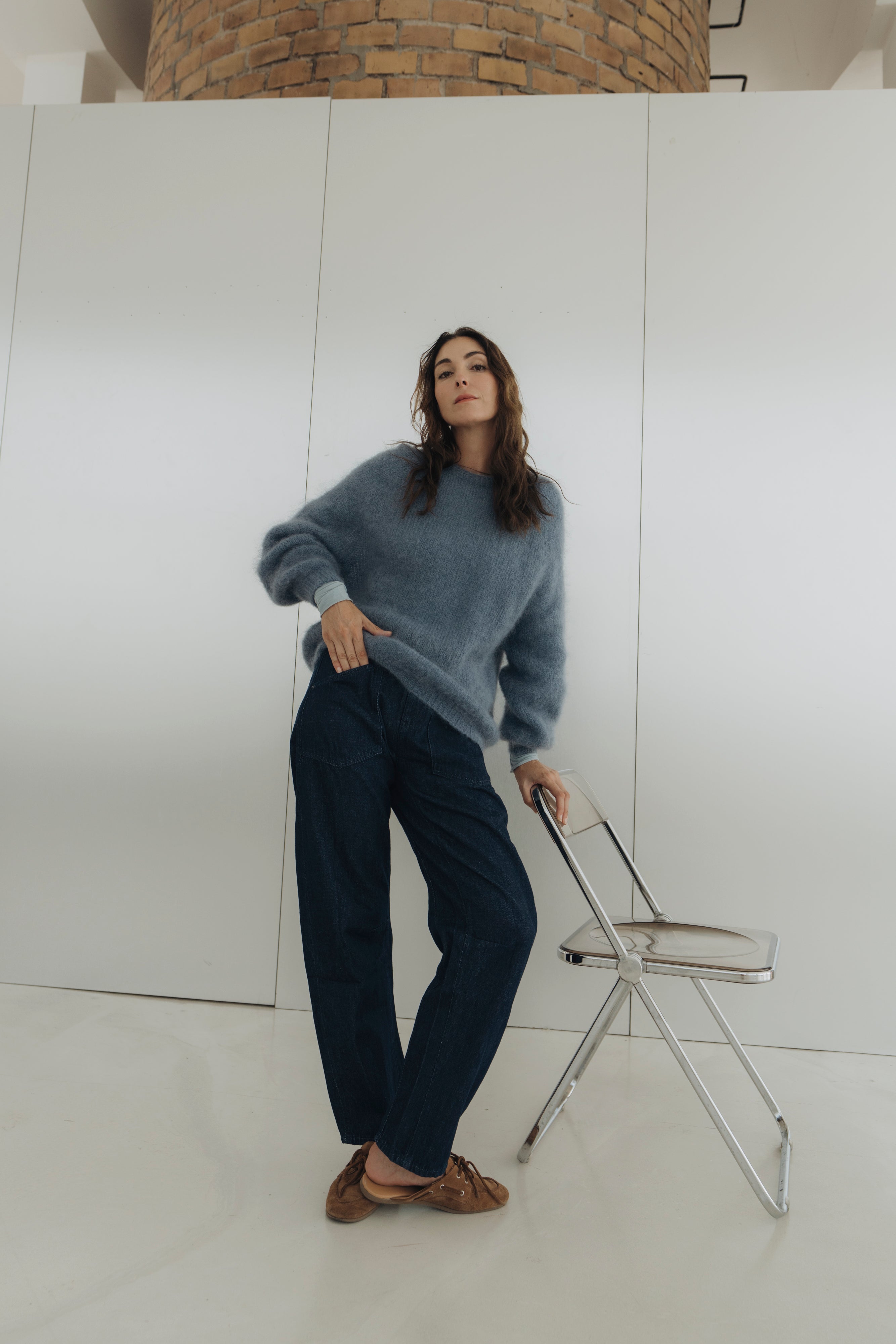 Strickpullover "SavinaDLL" petrolblue