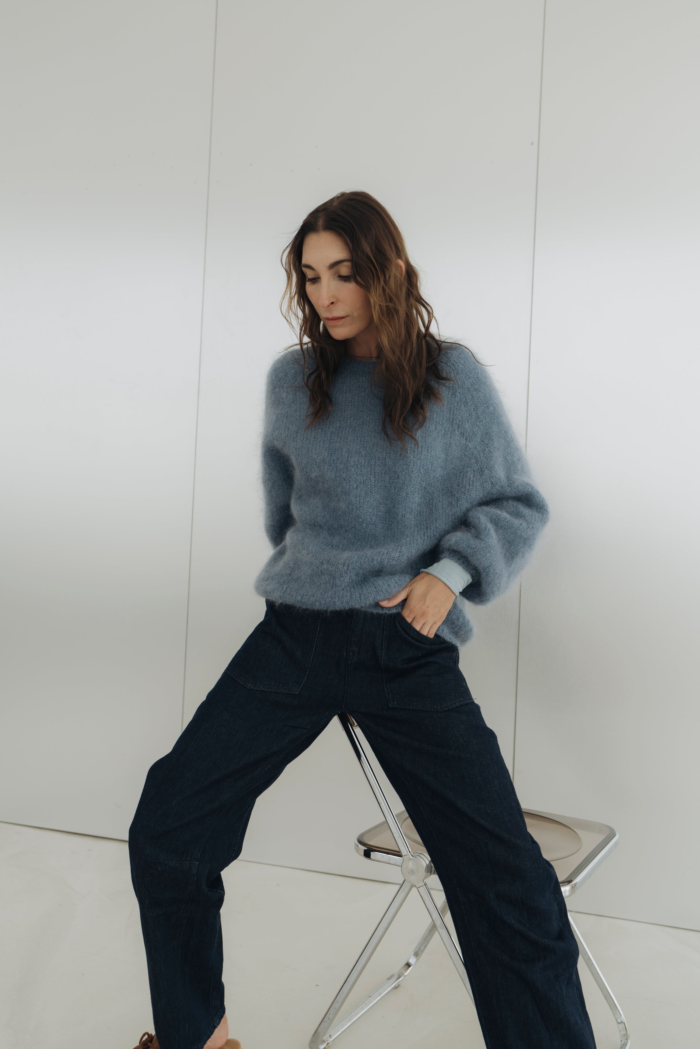 Strickpullover "SavinaDLL" petrolblue