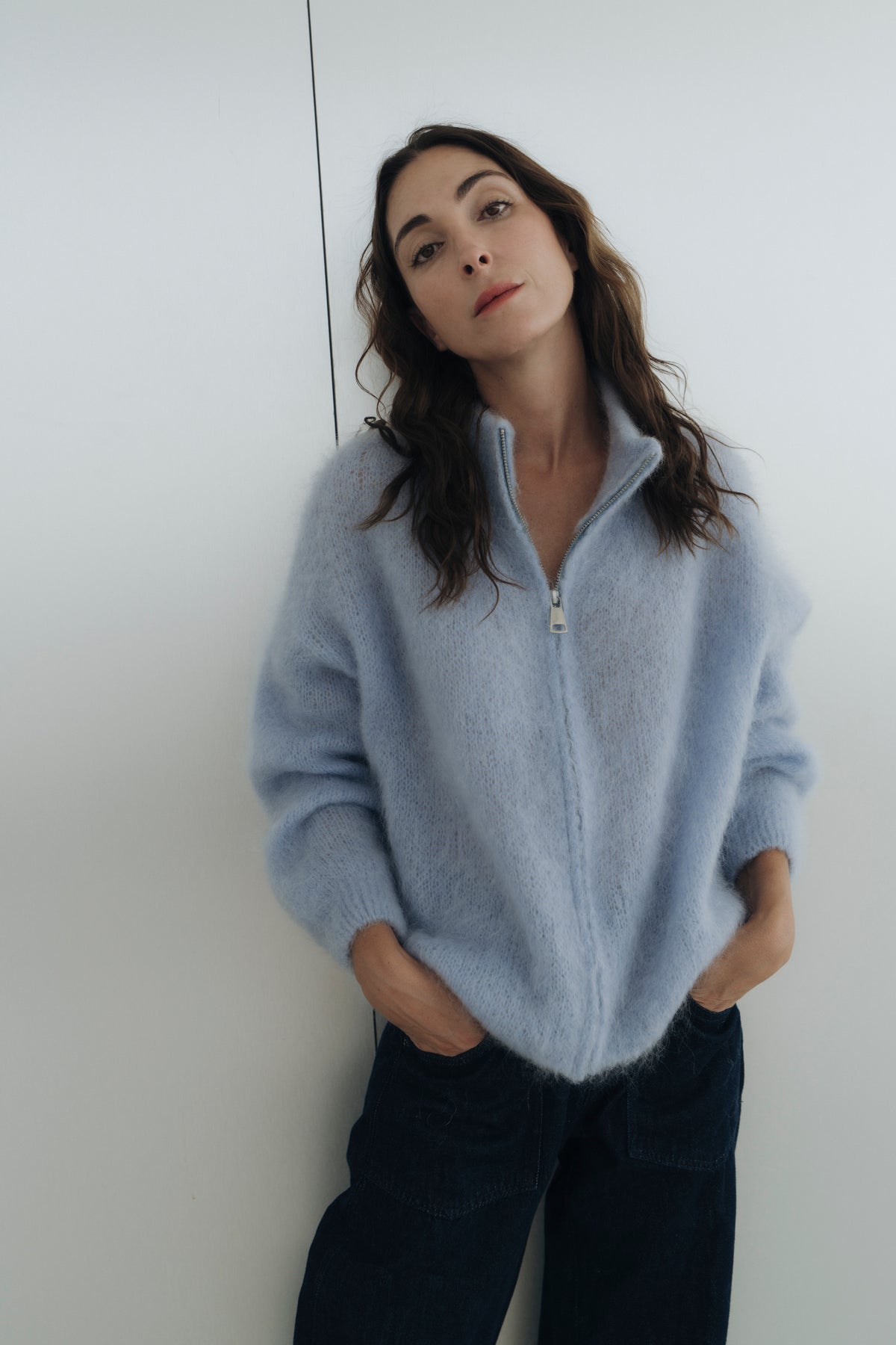 Strickjacke "MayraDLL" light blue