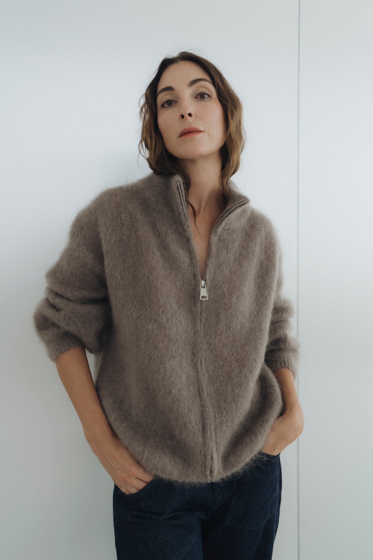 Strickjacke "MayraDLL" taupe