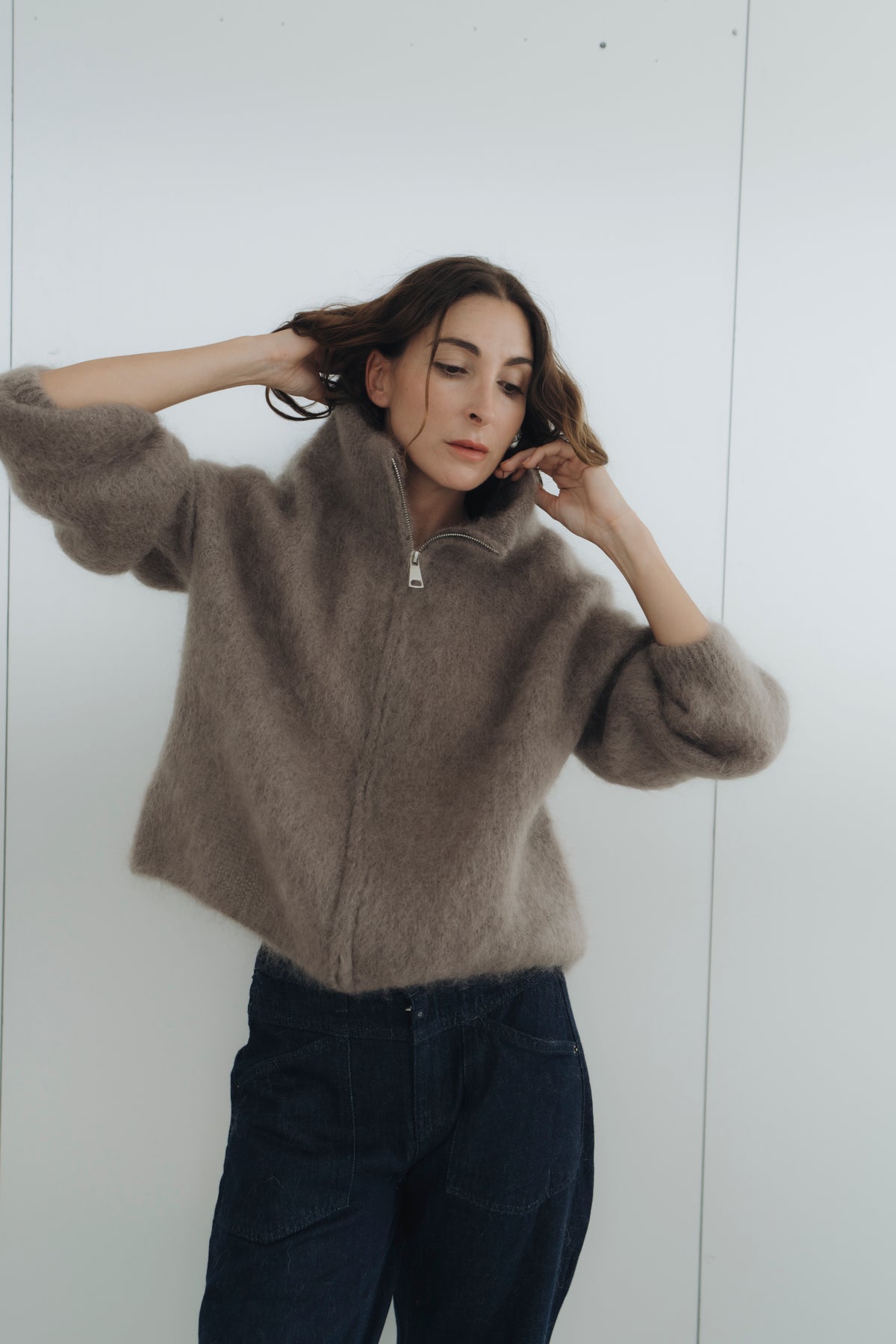 Strickjacke "MayraDLL" taupe