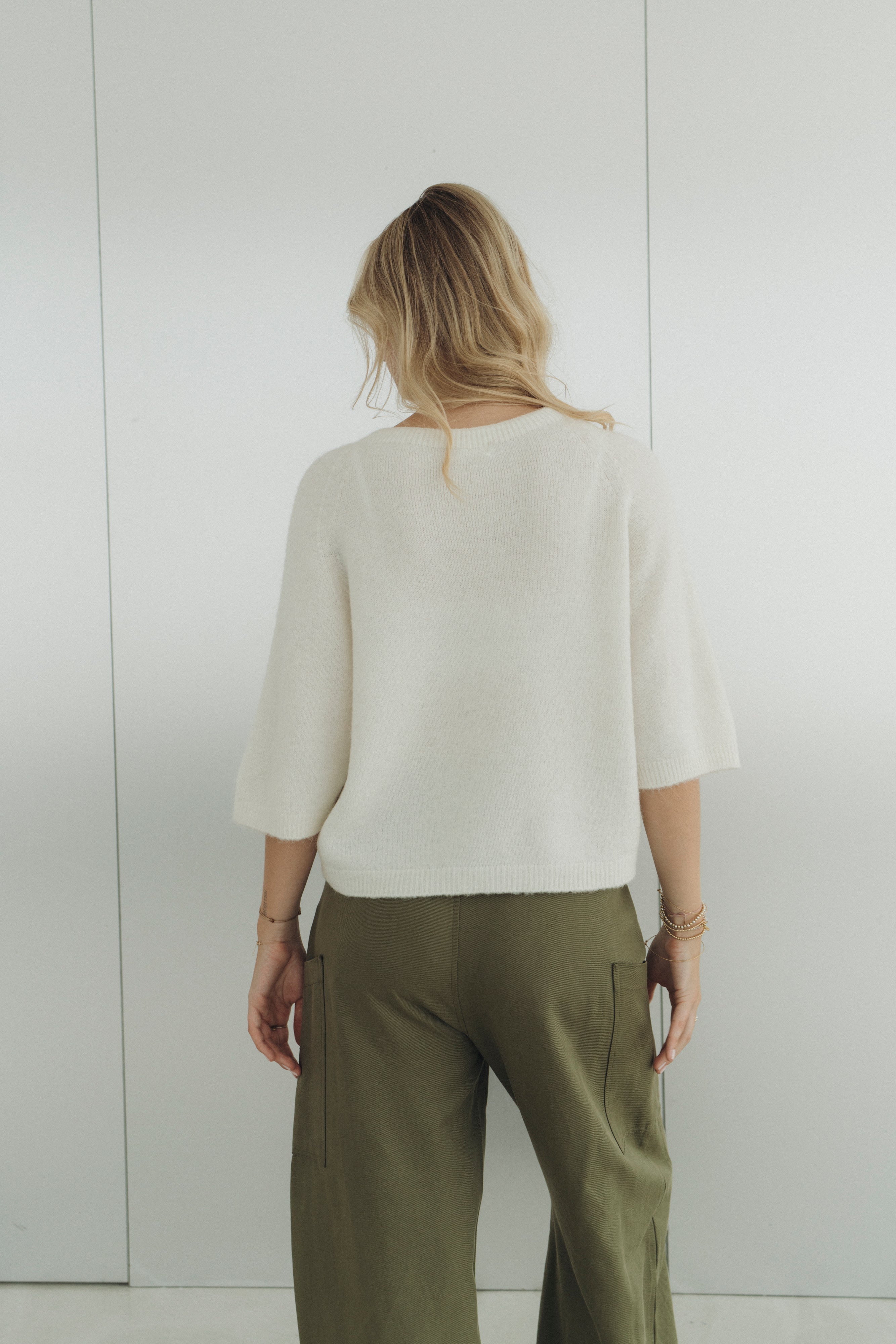 Kurzarm Pullover "MavieDLL" offwhite
