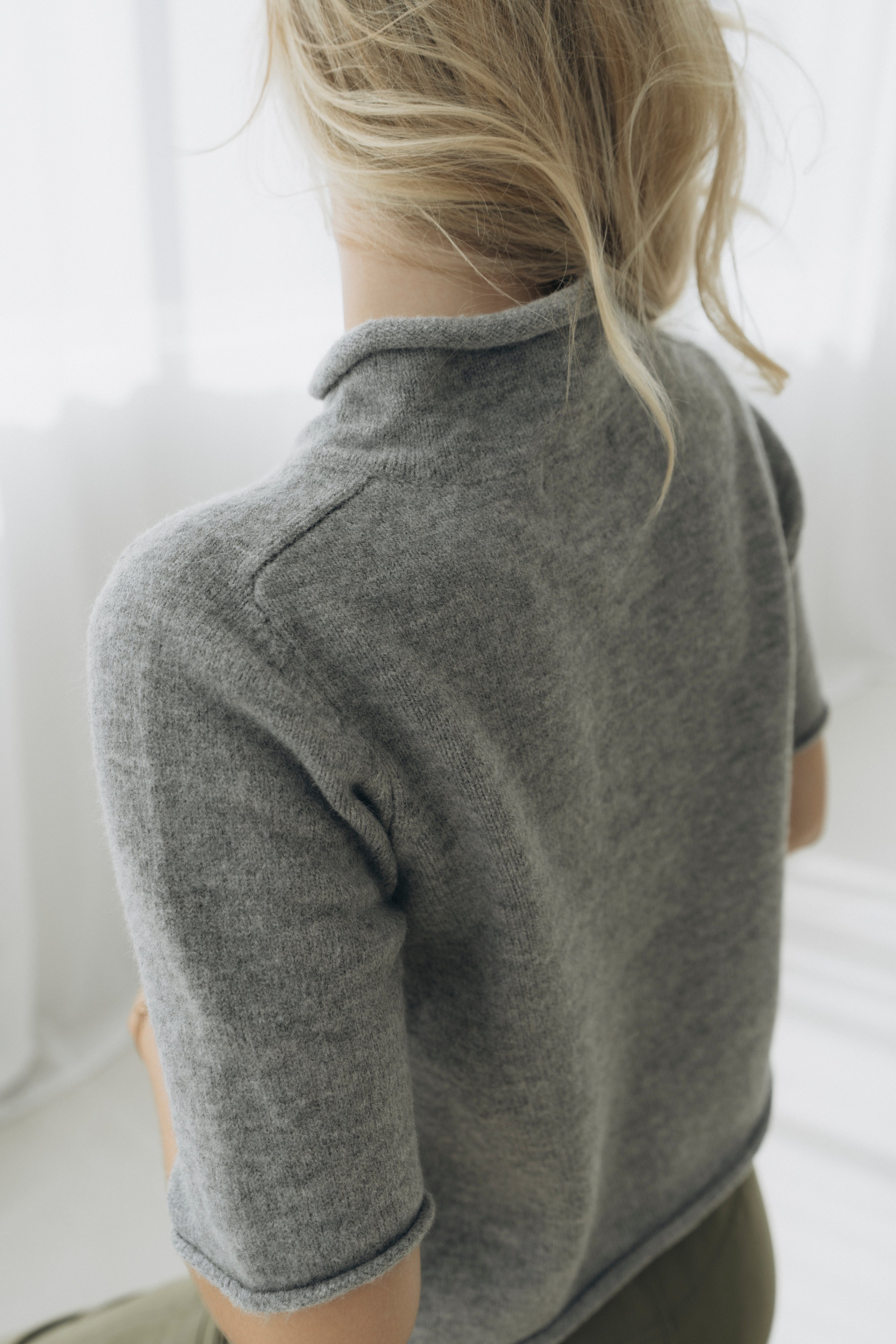 Kurzarm Cardigan "MalouDLL" grey