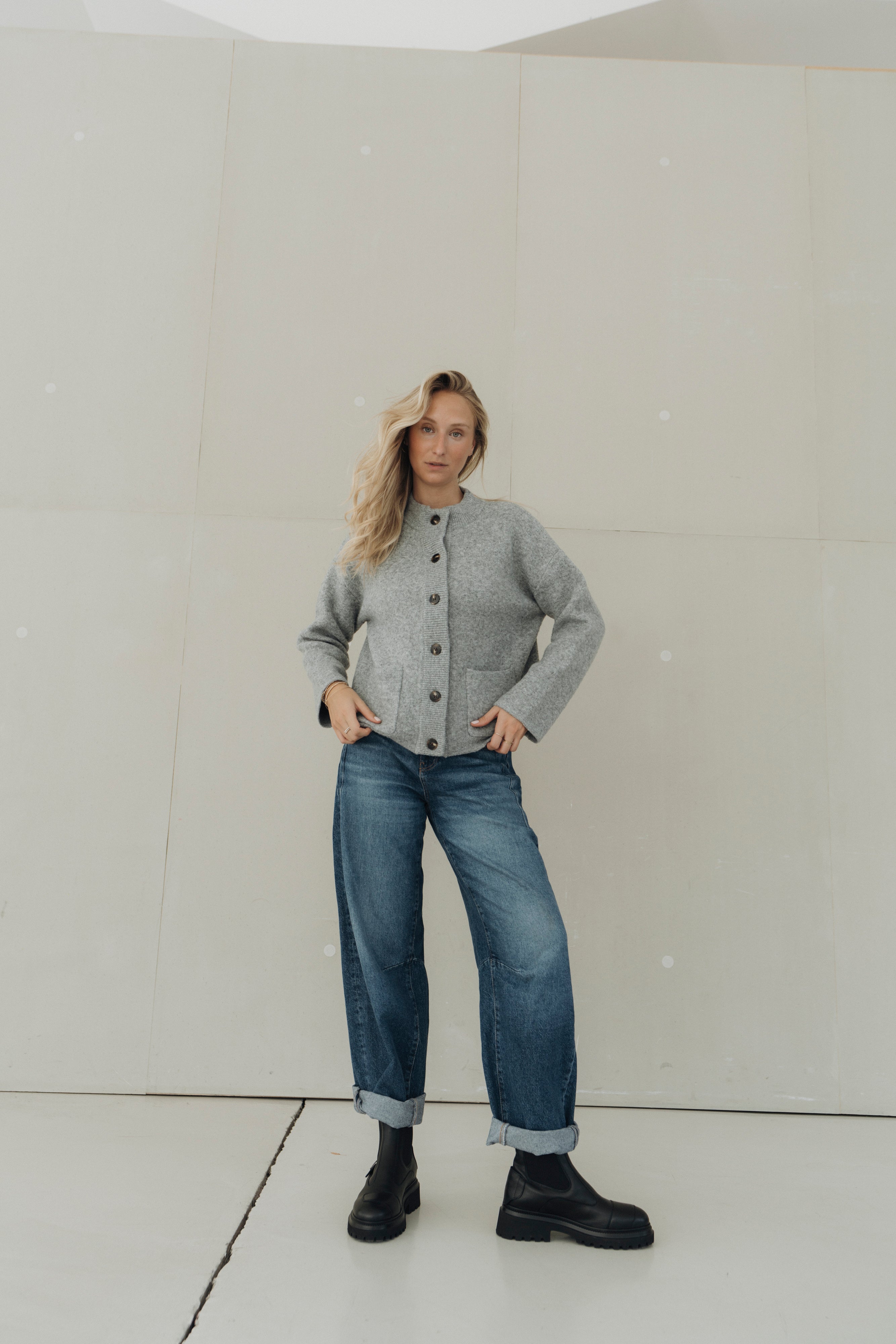 Strickjacke "MarisaDLL" grey