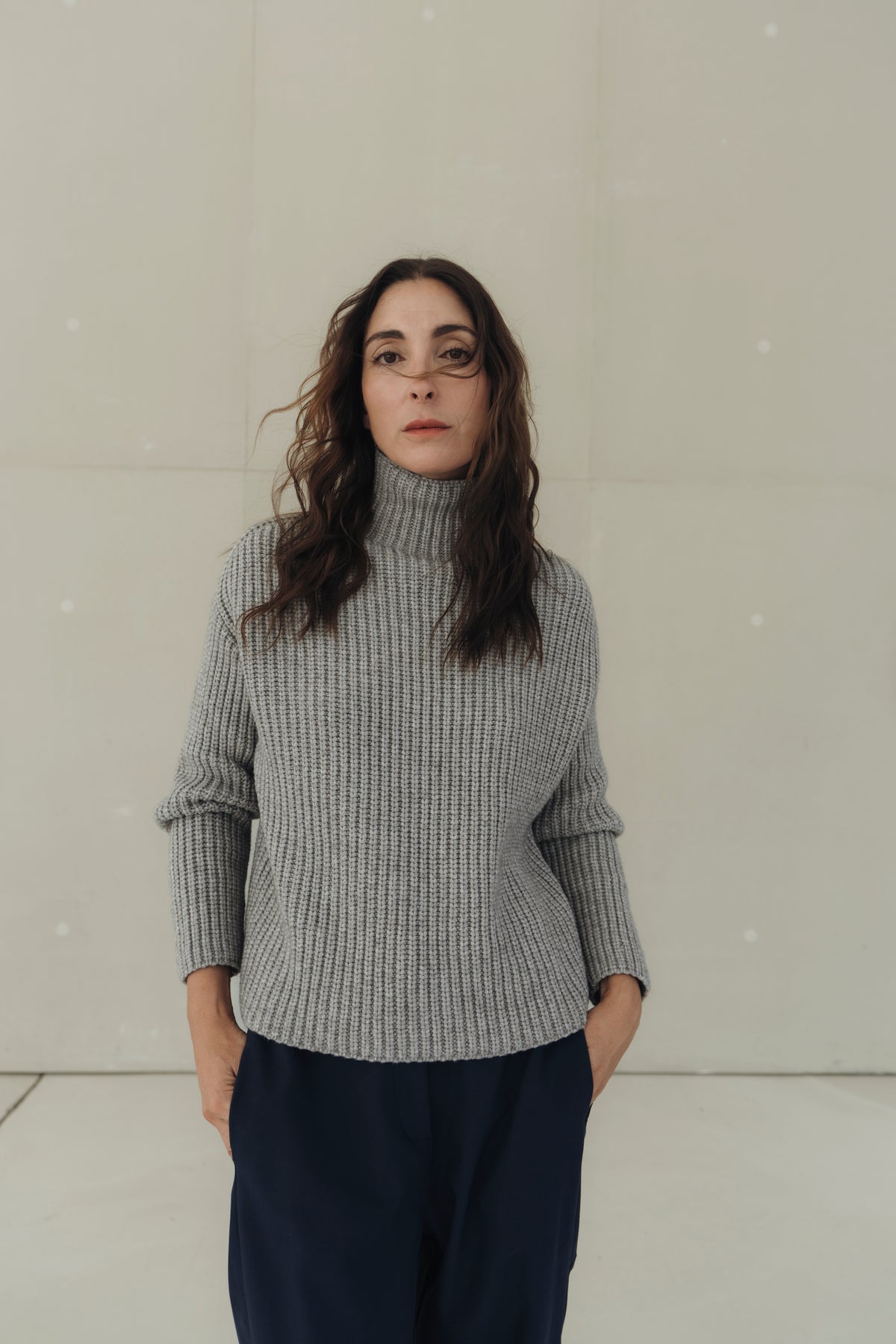 Grobstrickpullover "ElliDLL" taupe grey