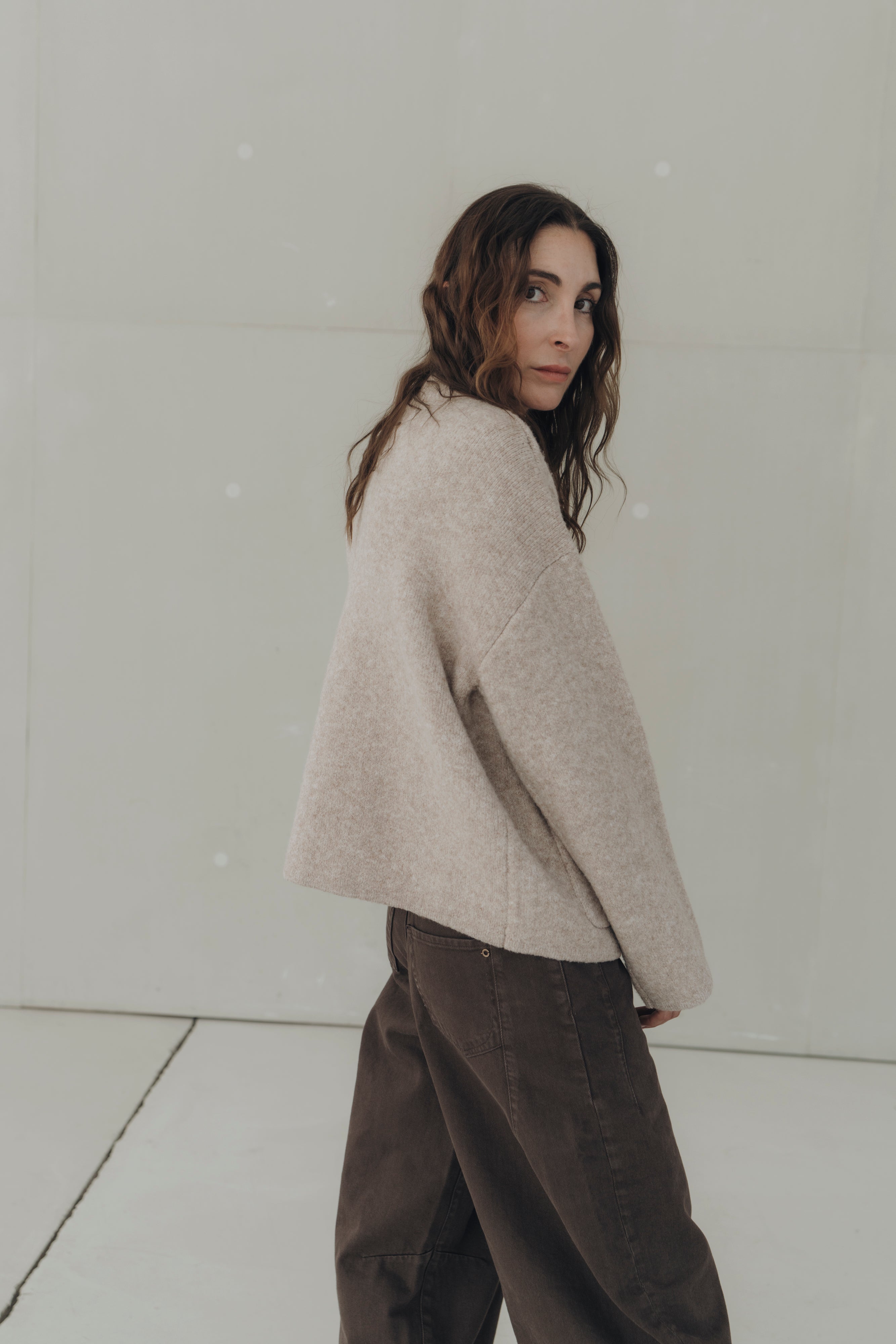 Strickjacke "MarisaDLL" light taupe