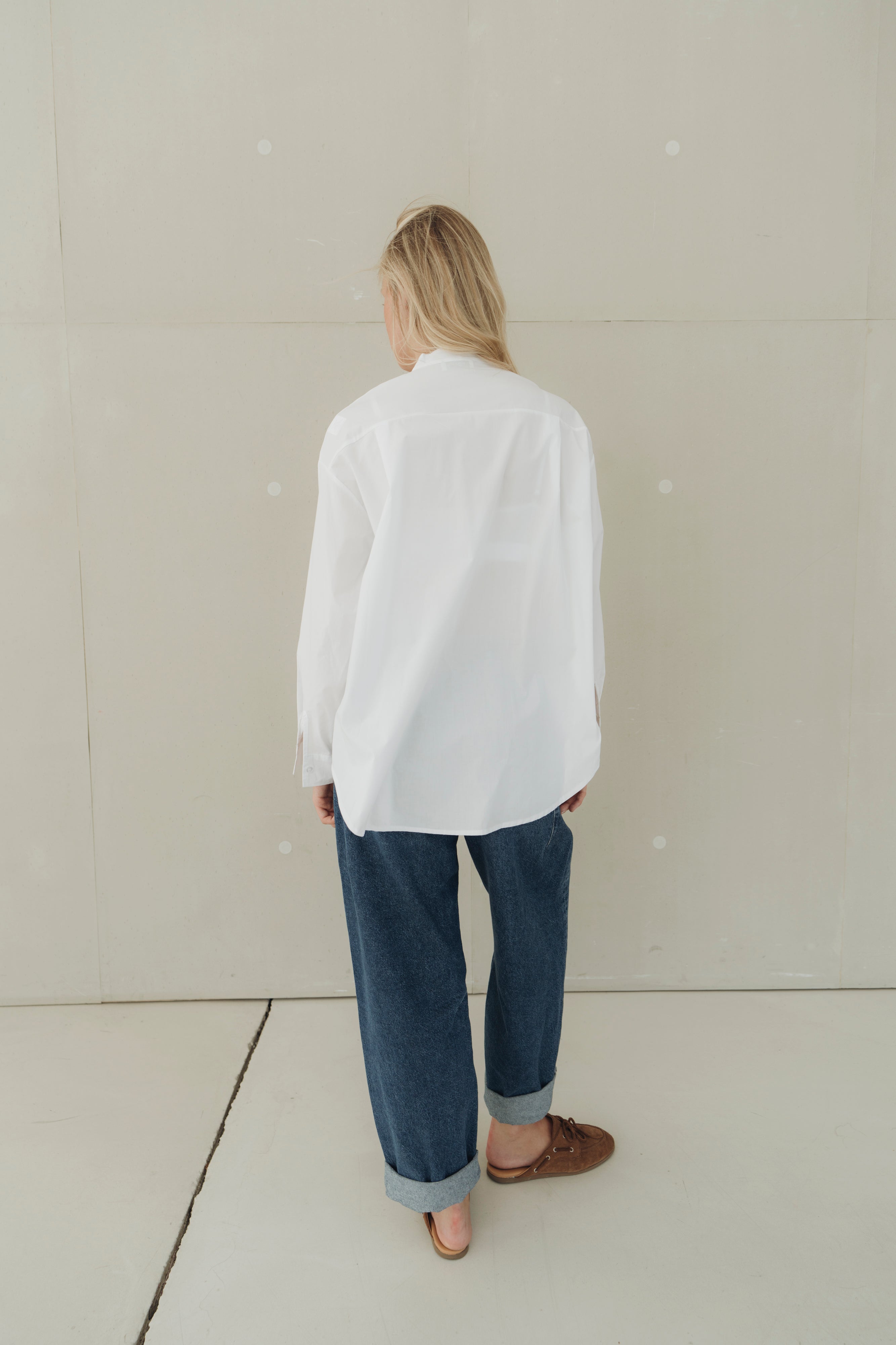 Long Bluse "MenaDLL" white