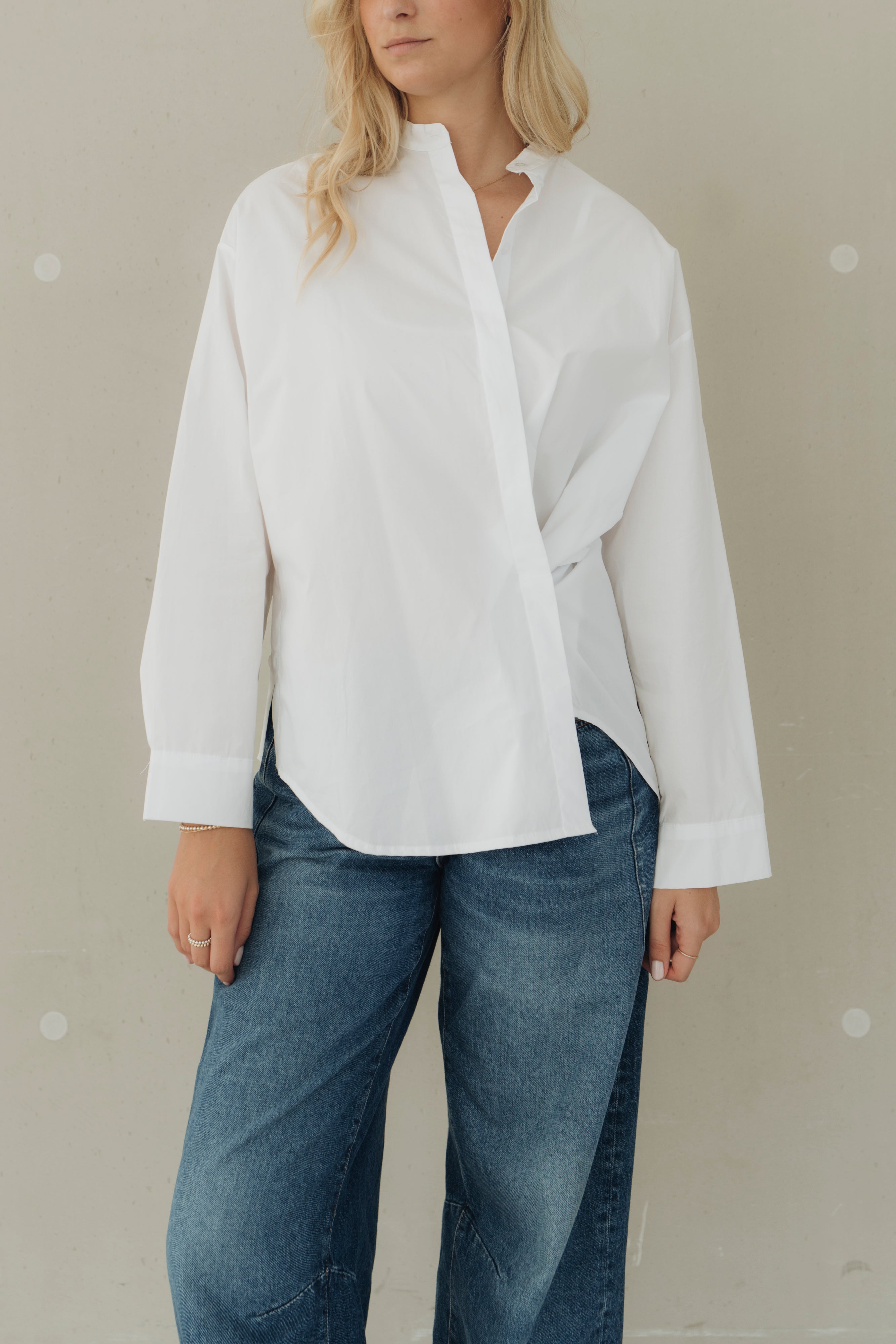 Long Bluse "MenaDLL" white