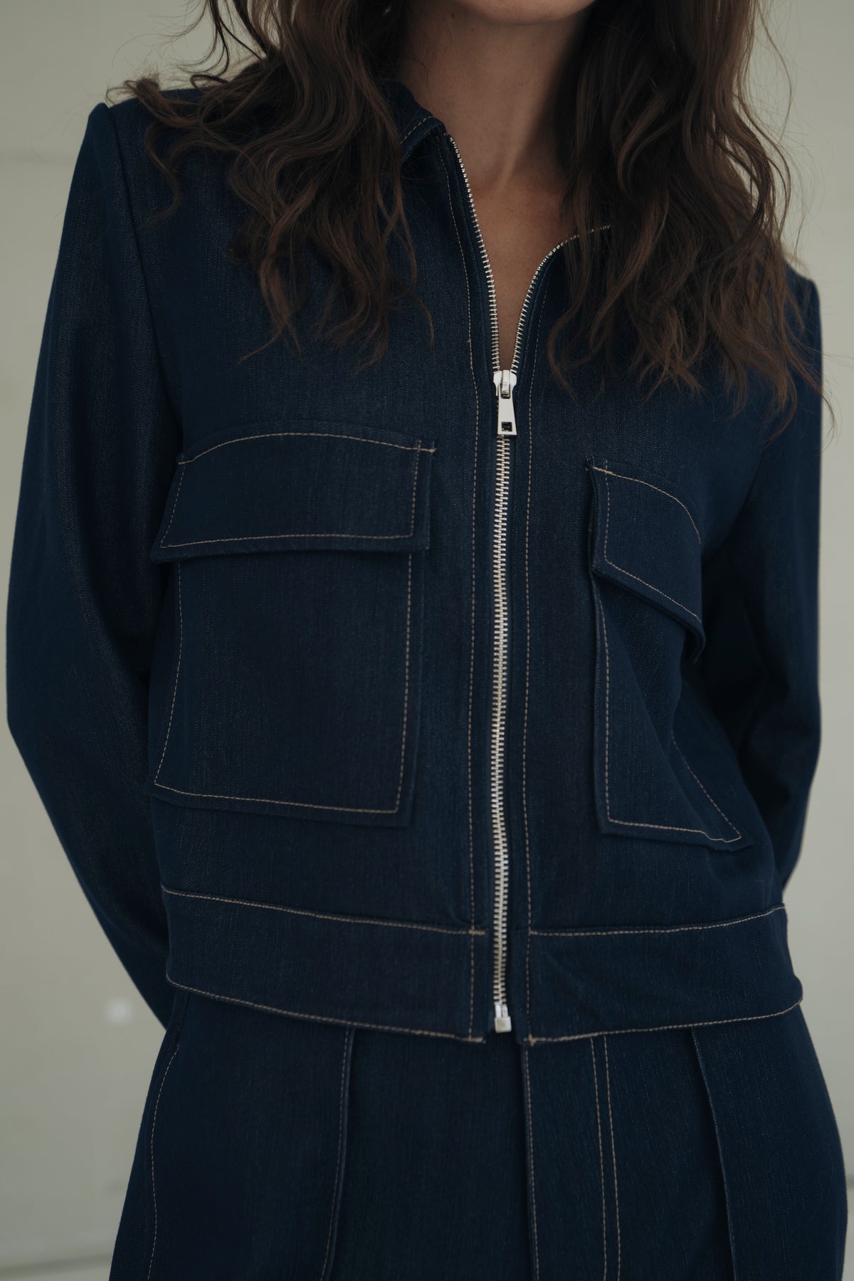 Jeansjacke "MarielleDLL" raw denim