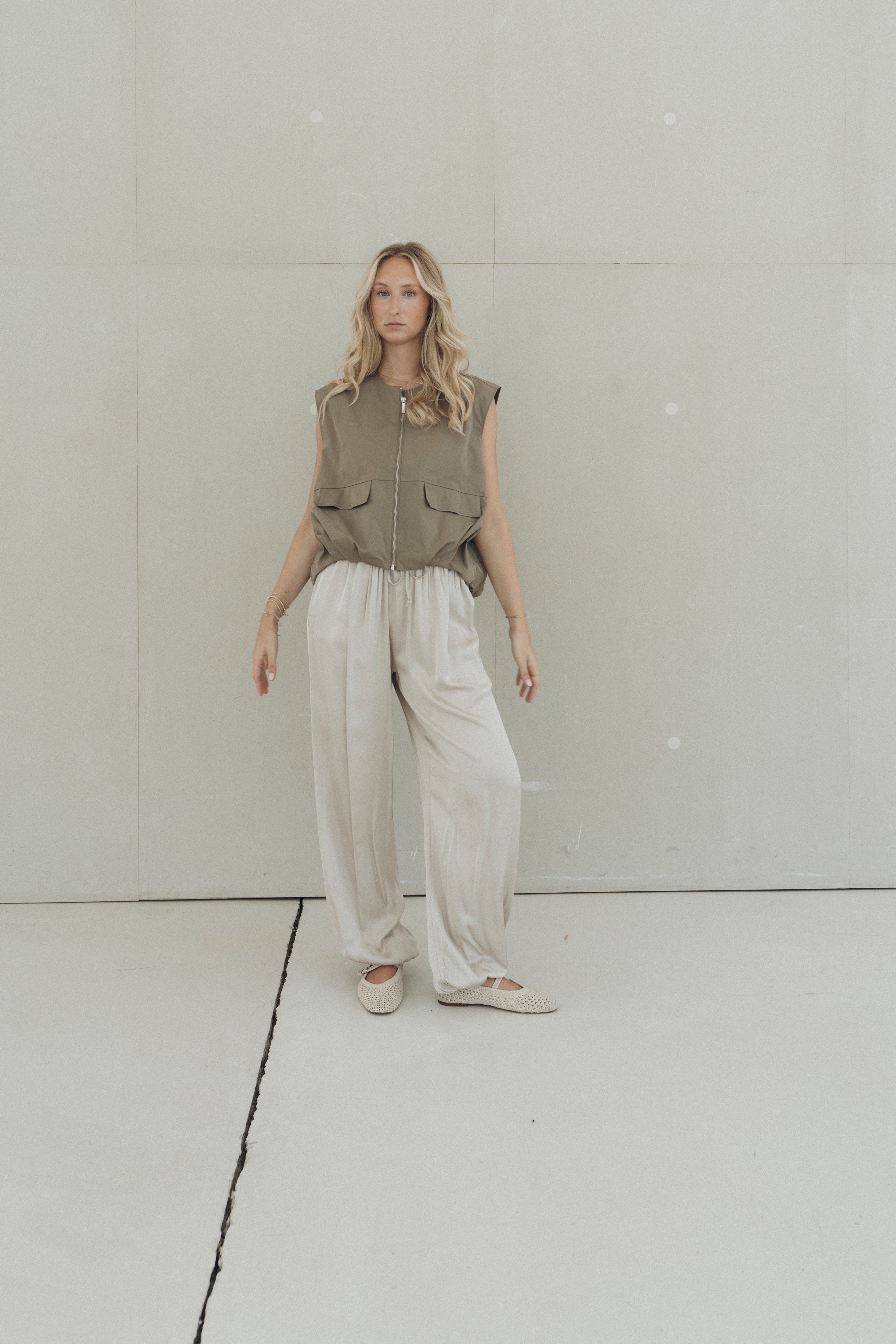 Satin-Pumphose "MalinDLL" champagne
