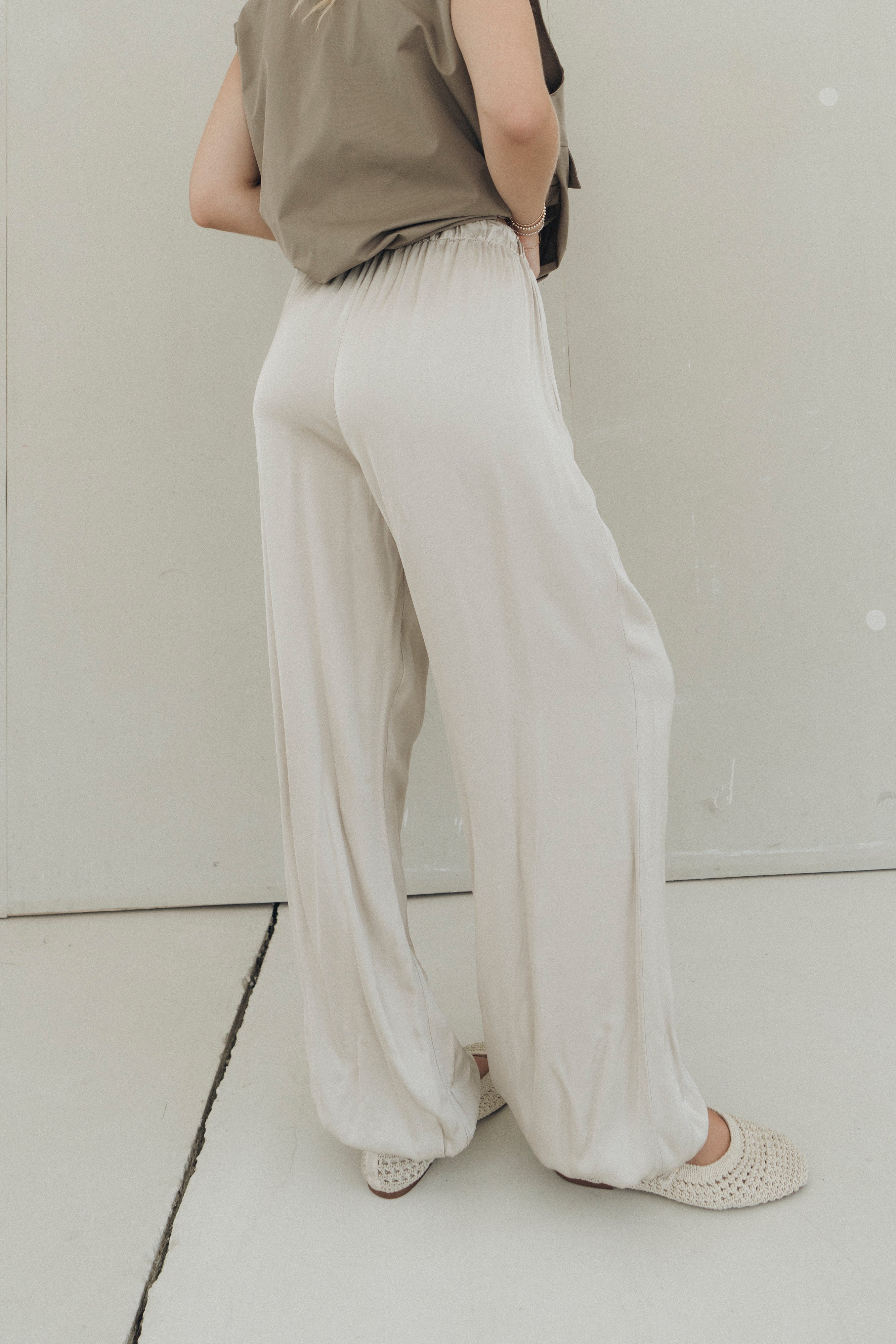 Satin-Pumphose "MalinDLL" champagne