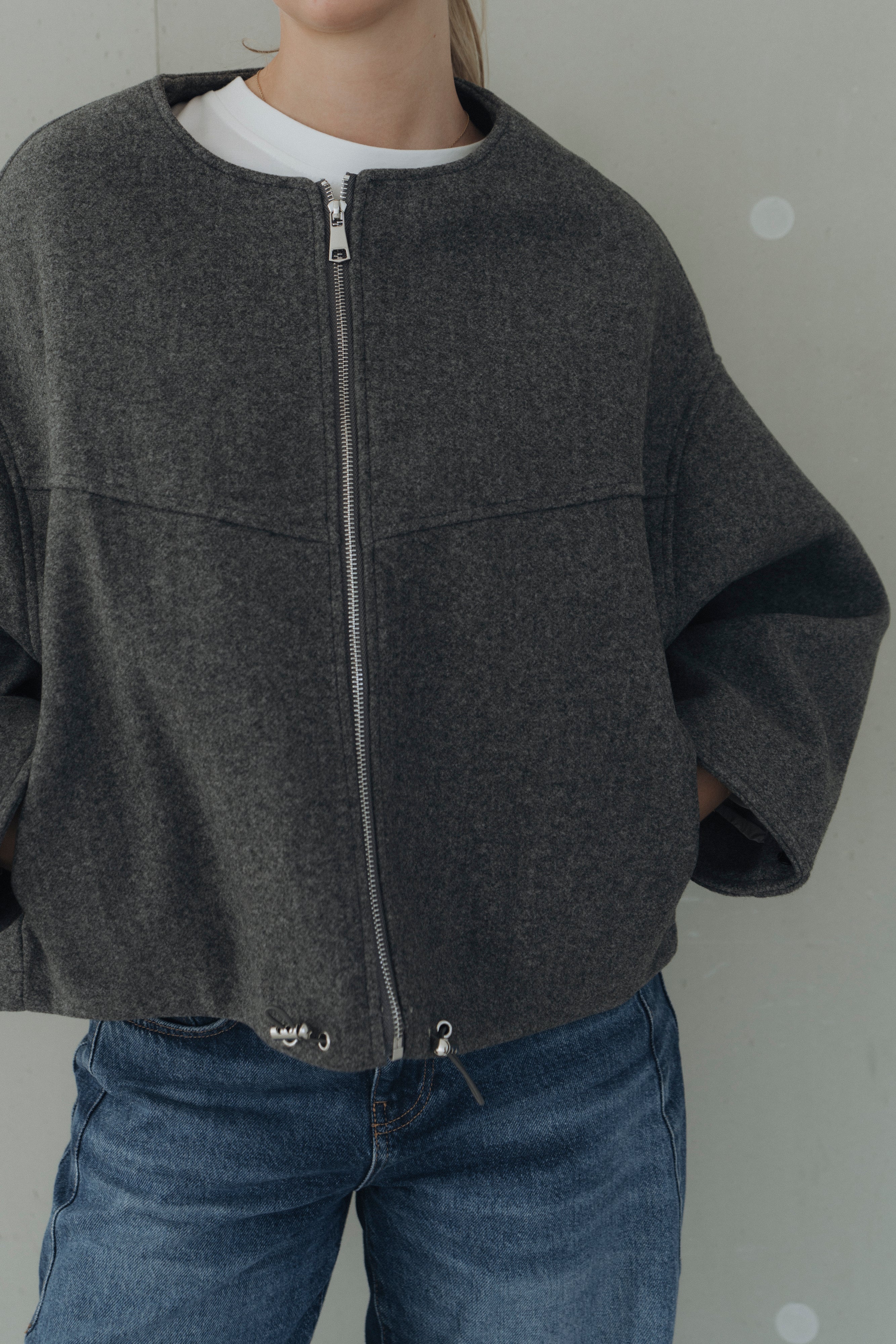 Jacke mit Pufferdetails "MalieDLL" dark grey/light grey