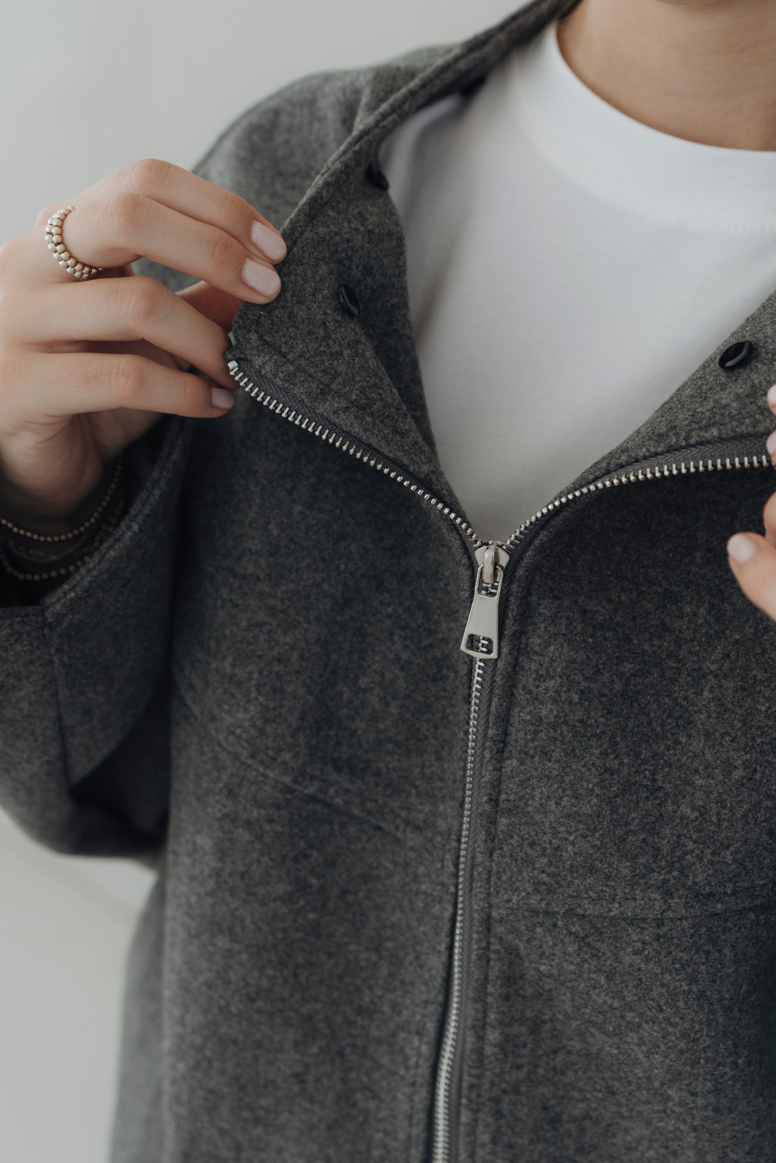 Jacke mit Pufferdetails "MalieDLL" dark grey/light grey