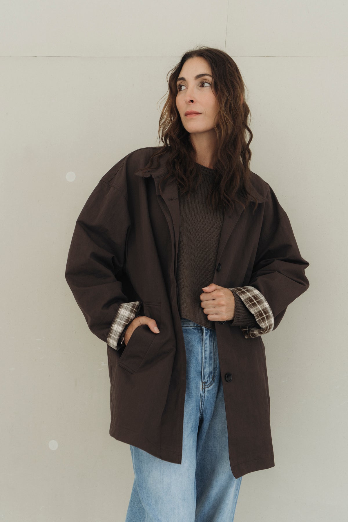 Jacke "MinnaDLL" dark brown