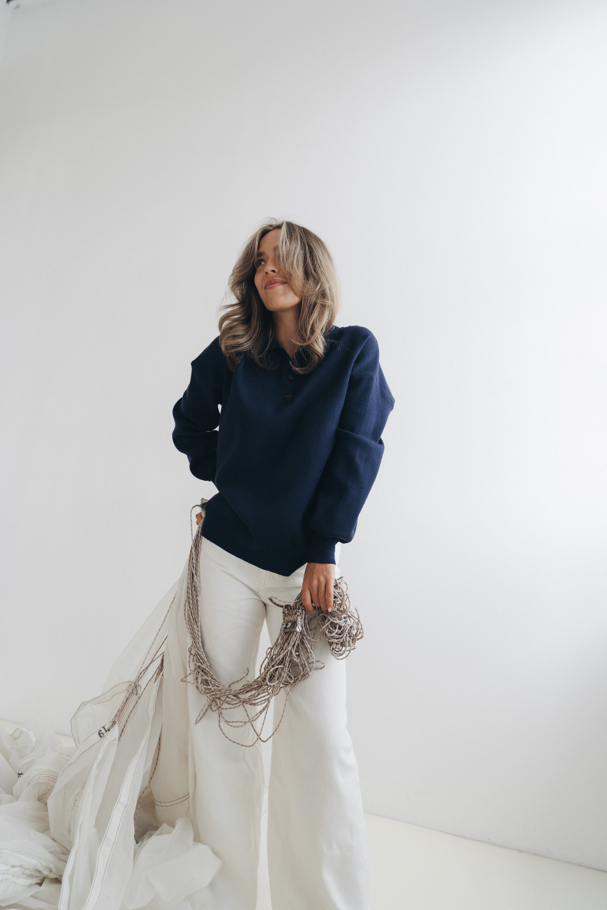 Polo-Pullover "TirilDLL" navy